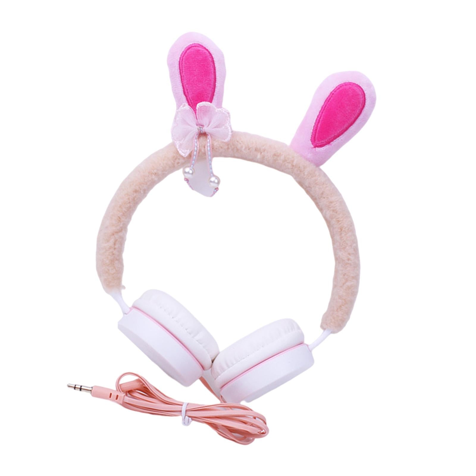 Kids Girls Wired headphones Headset Volume Control for Phone Tablet Yellow