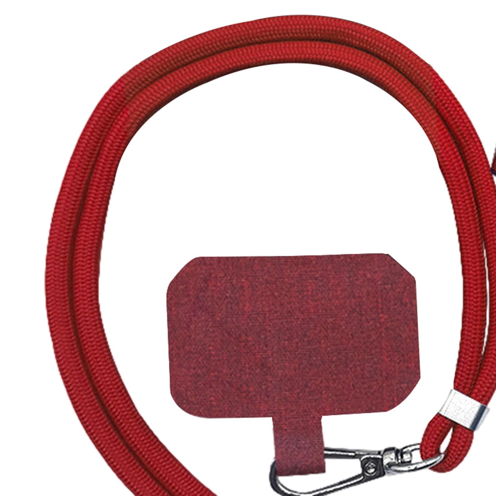 Detachable Adjustable Mobile Phone Lanyard Neck Strap Red