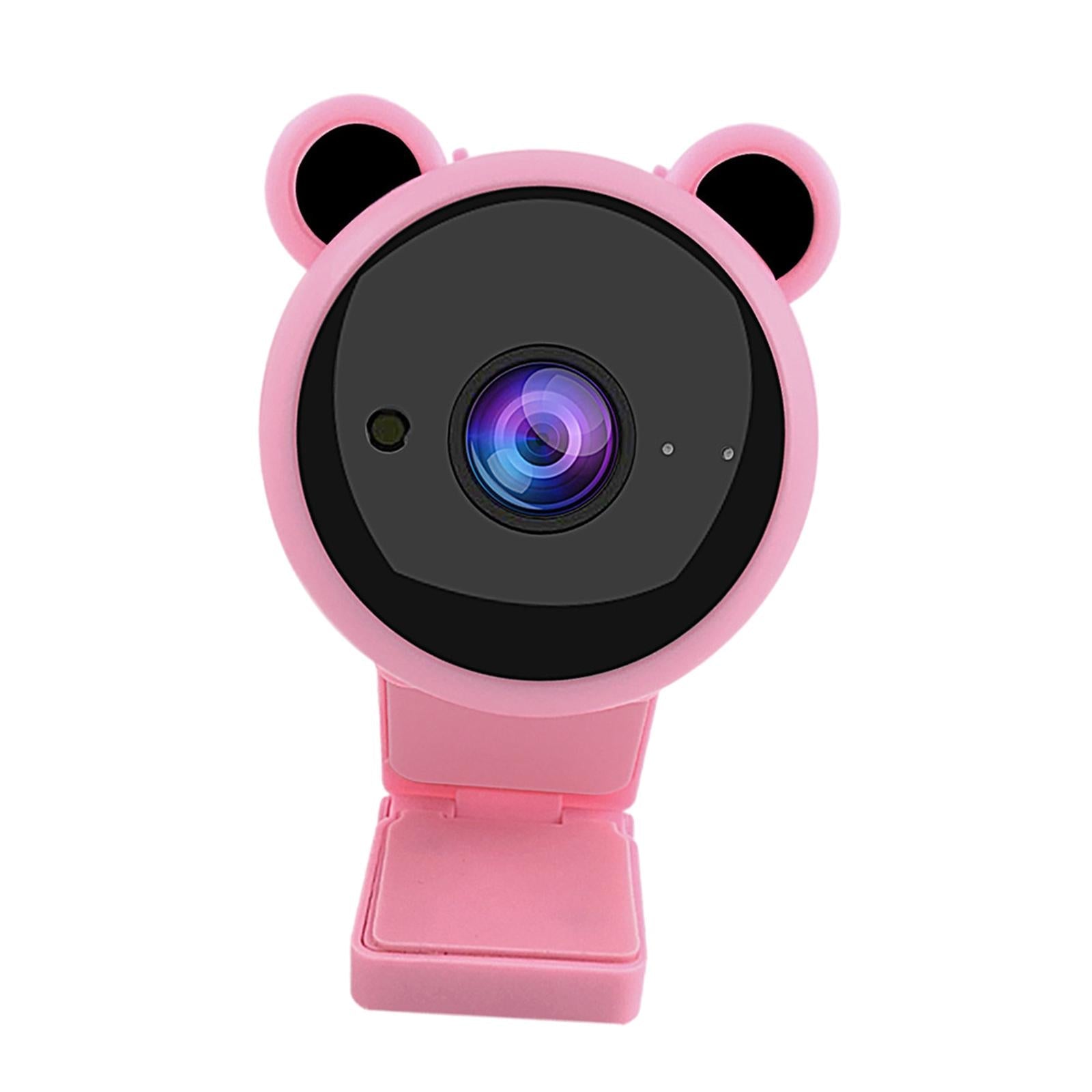 HD Webcam with Mic USB Web Camera 30FPS for Video Live Streaming PC Cam Pink