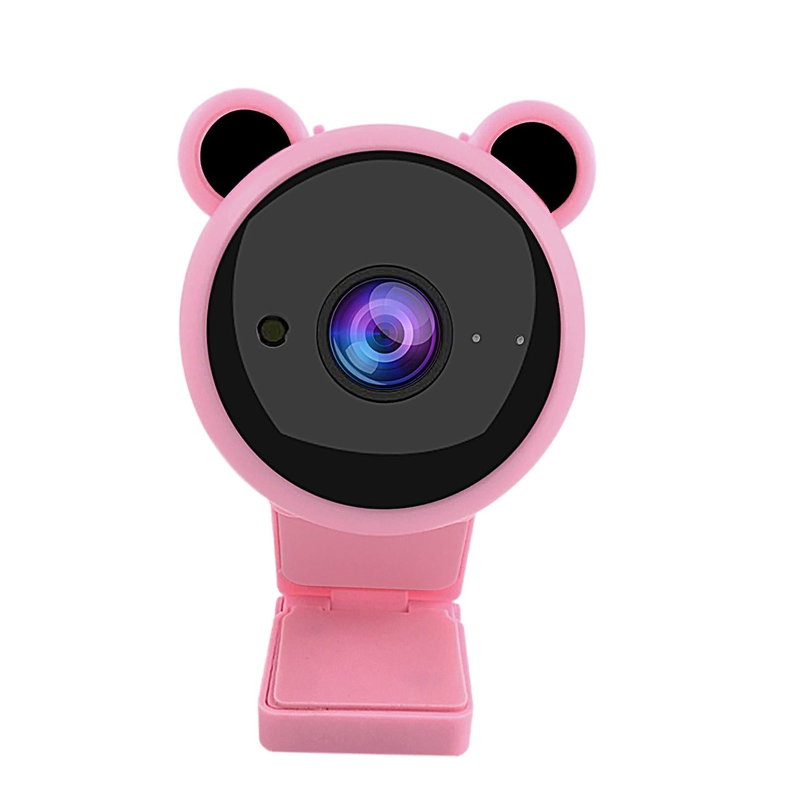 HD Webcam with Mic USB Web Camera 30FPS for Video Live Streaming PC Cam Pink