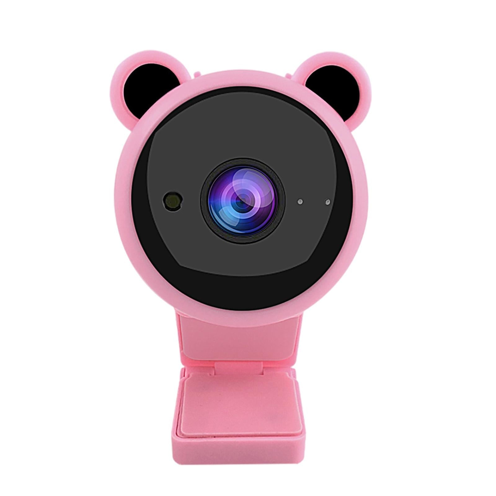 HD Webcam with Mic USB Web Camera 30FPS for Video Live Streaming PC Cam Pink