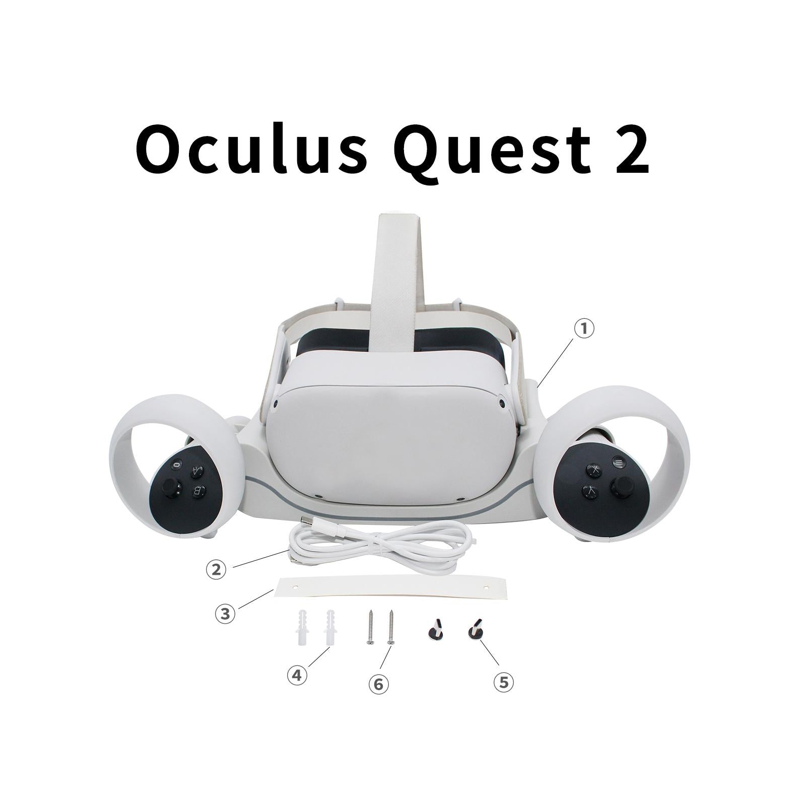 VR Headset Charging Stand Fast Charging Holder Bracket for Quest 2