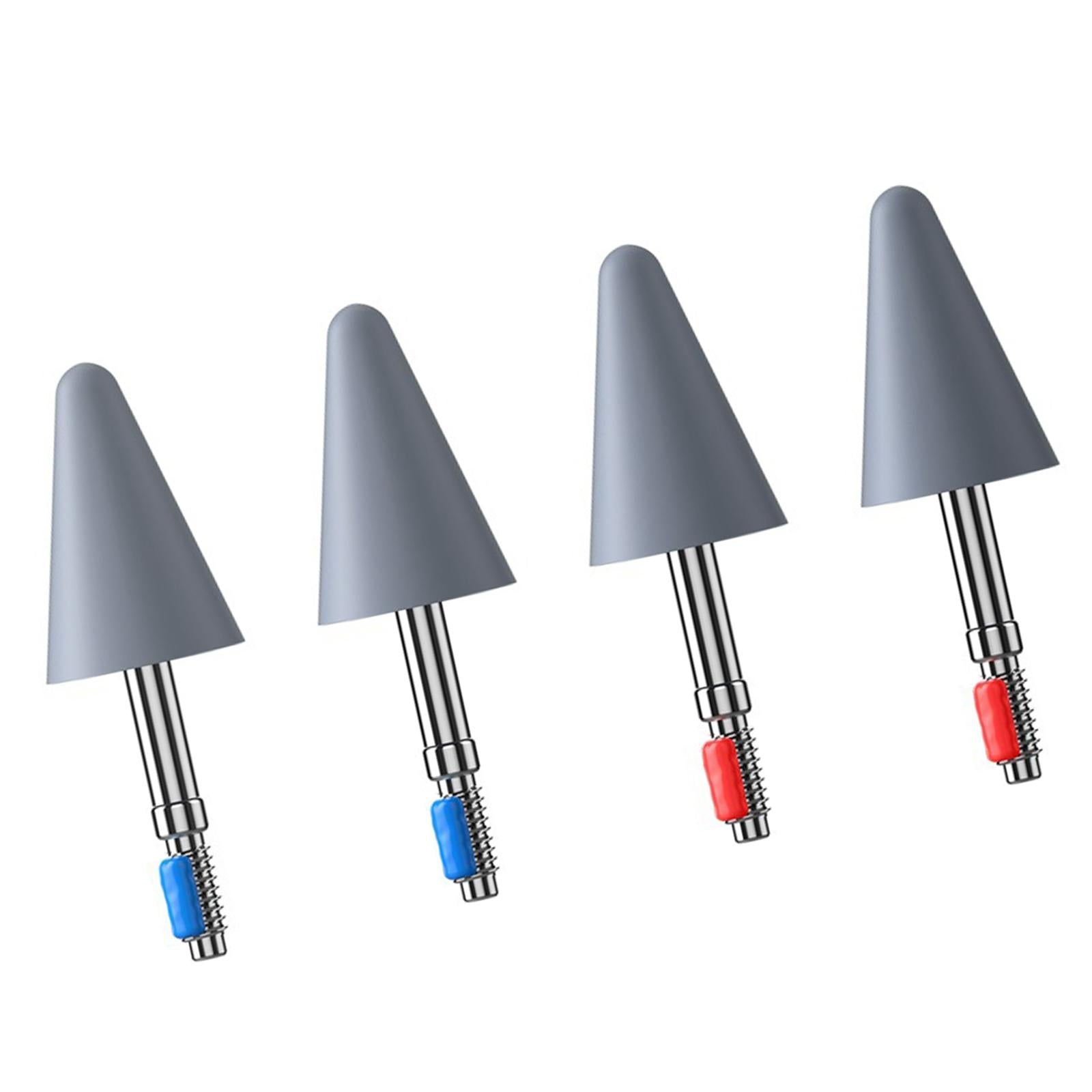 4Pcs Replace Pencil Tips Spare Nibs Stylus for MPencil 2Pcs Red 2Pcs Blue