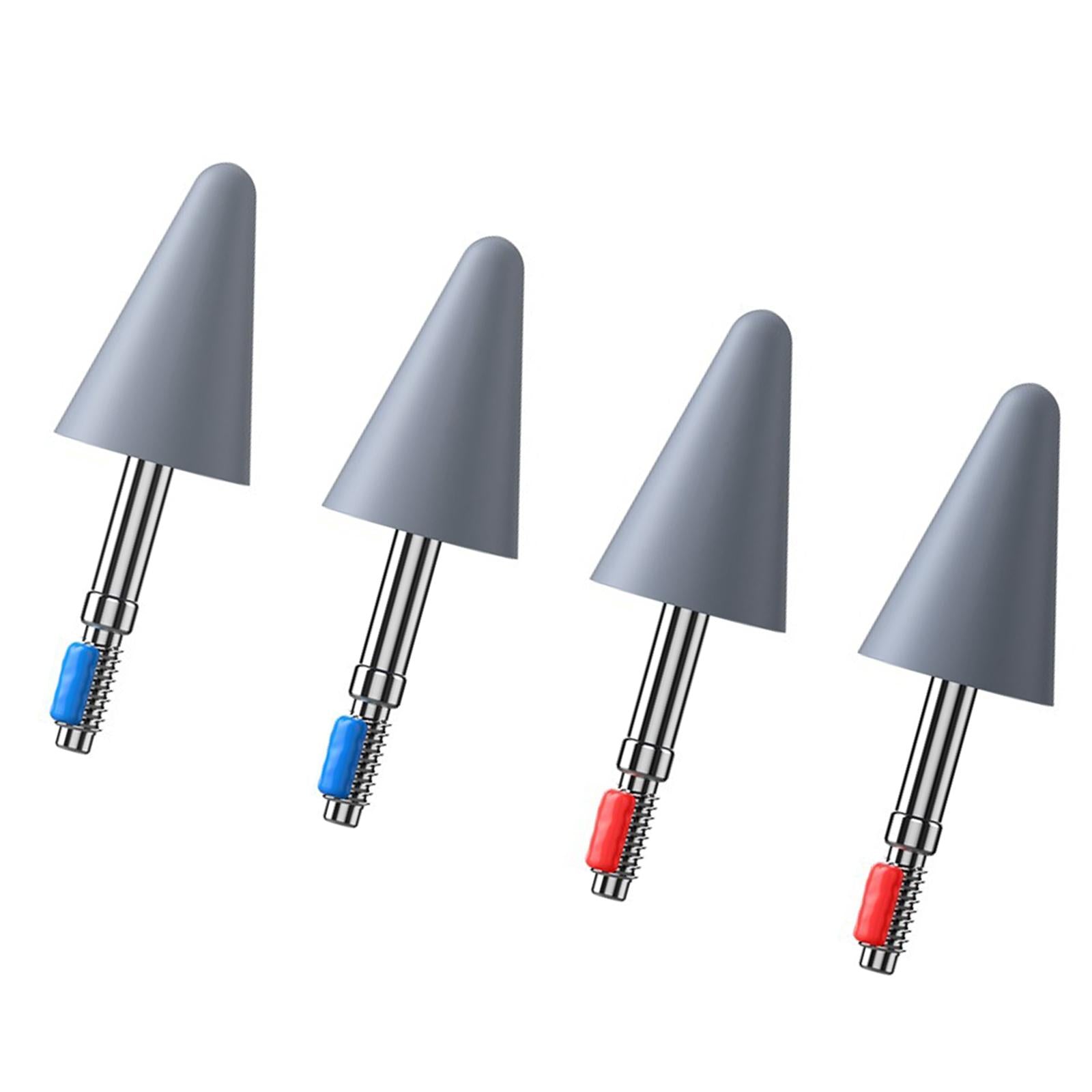 4Pcs Replace Pencil Tips Spare Nibs Stylus for MPencil 2Pcs Red 2Pcs Blue