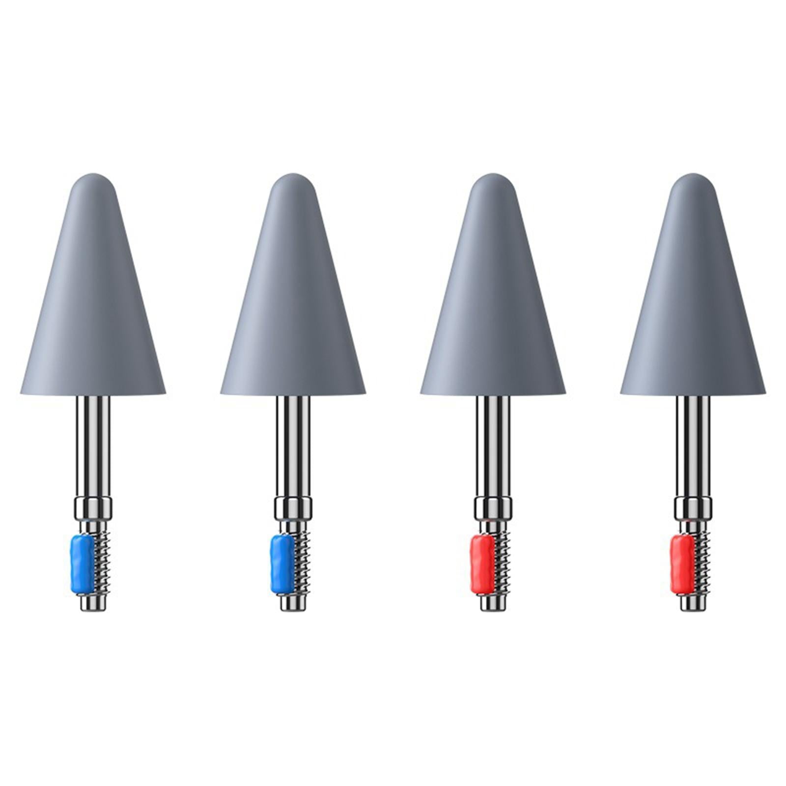 4Pcs Replace Pencil Tips Spare Nibs Stylus for MPencil 2Pcs Red 2Pcs Blue