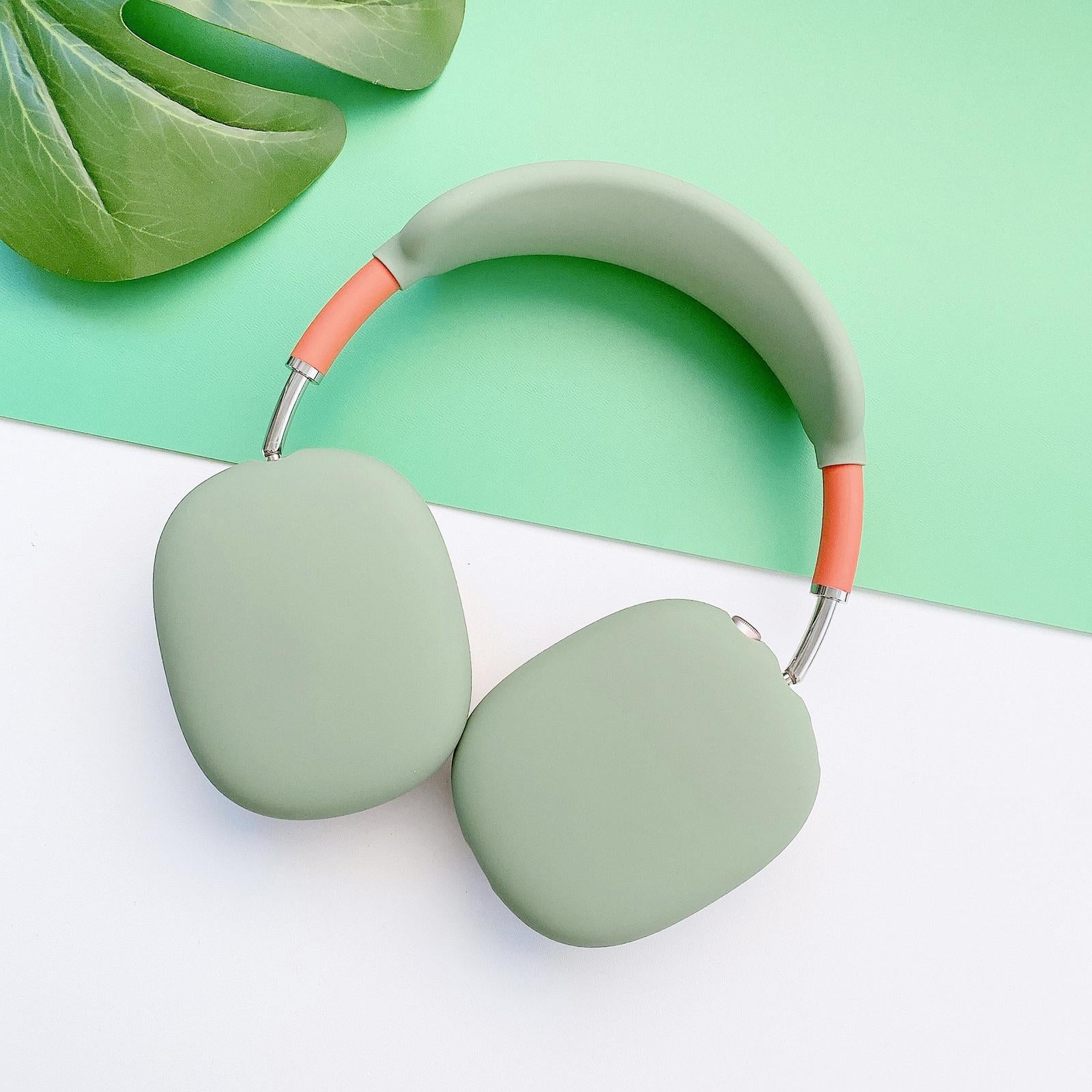 Silicone Case Ear Cups Cover for Airpods Max Headset Accessories Green