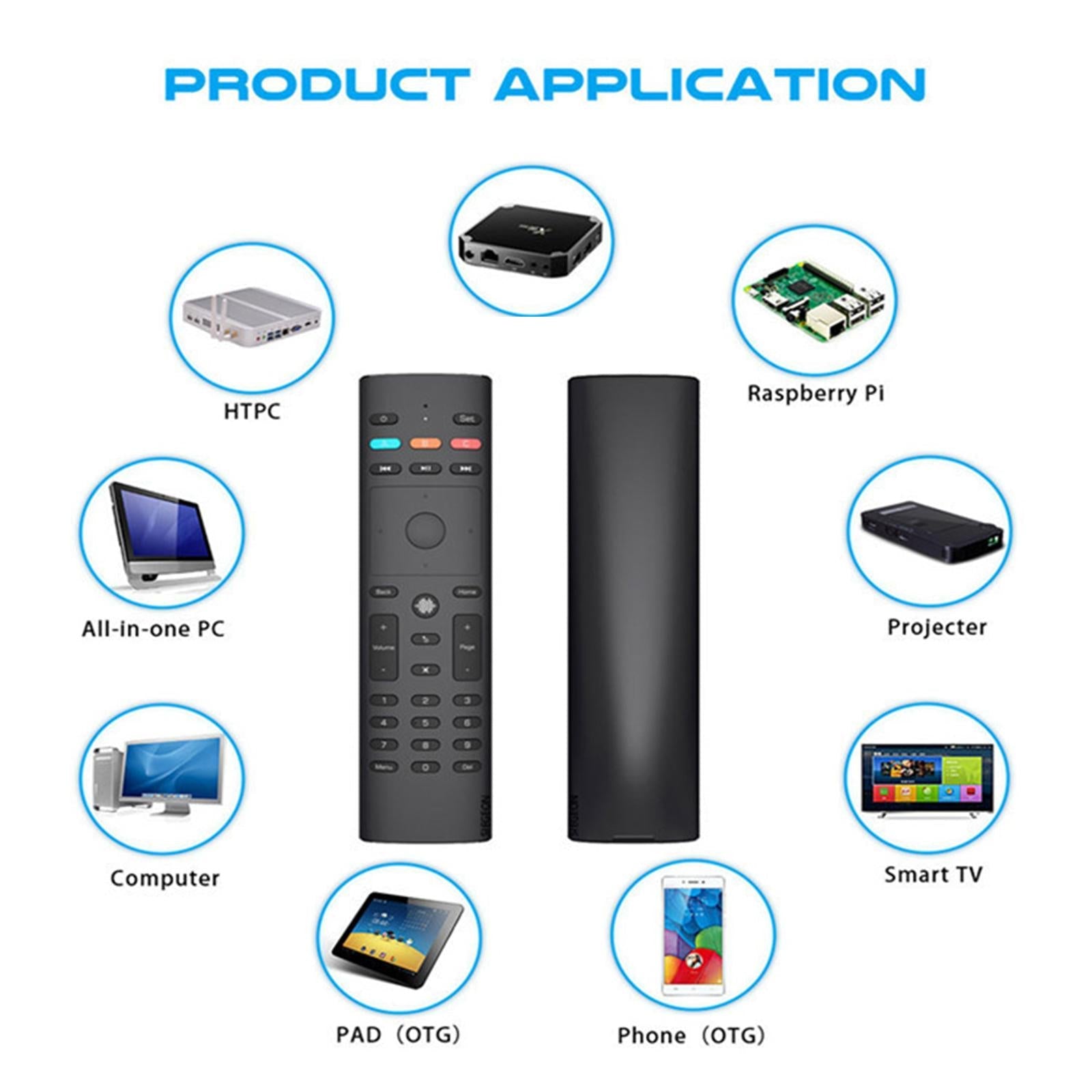 Wireless Intelligent TV Remote Control 2.4G Voice Search for HTPC