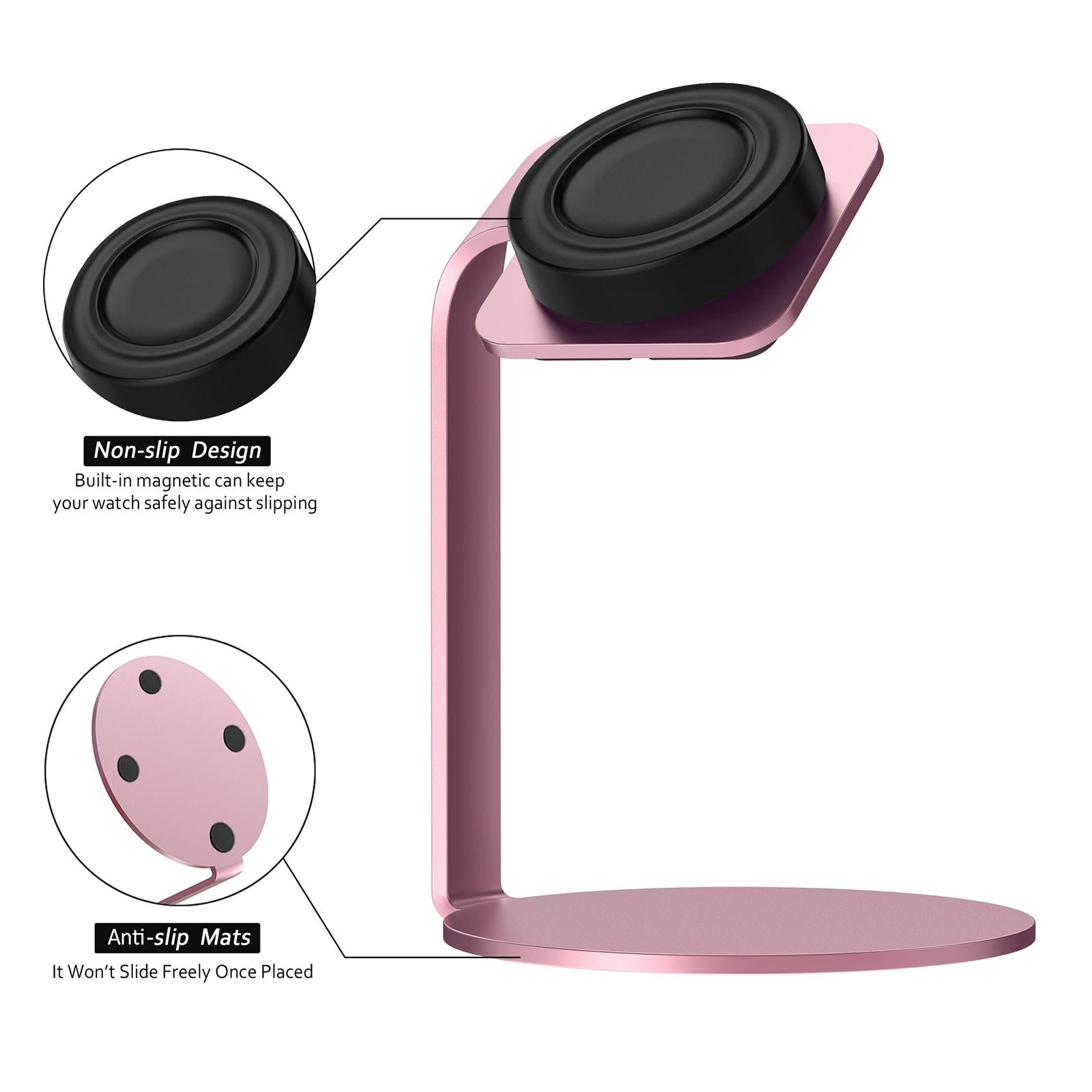 Wireless Charger Wireless Charging Station for series 6 for series 3 Pink