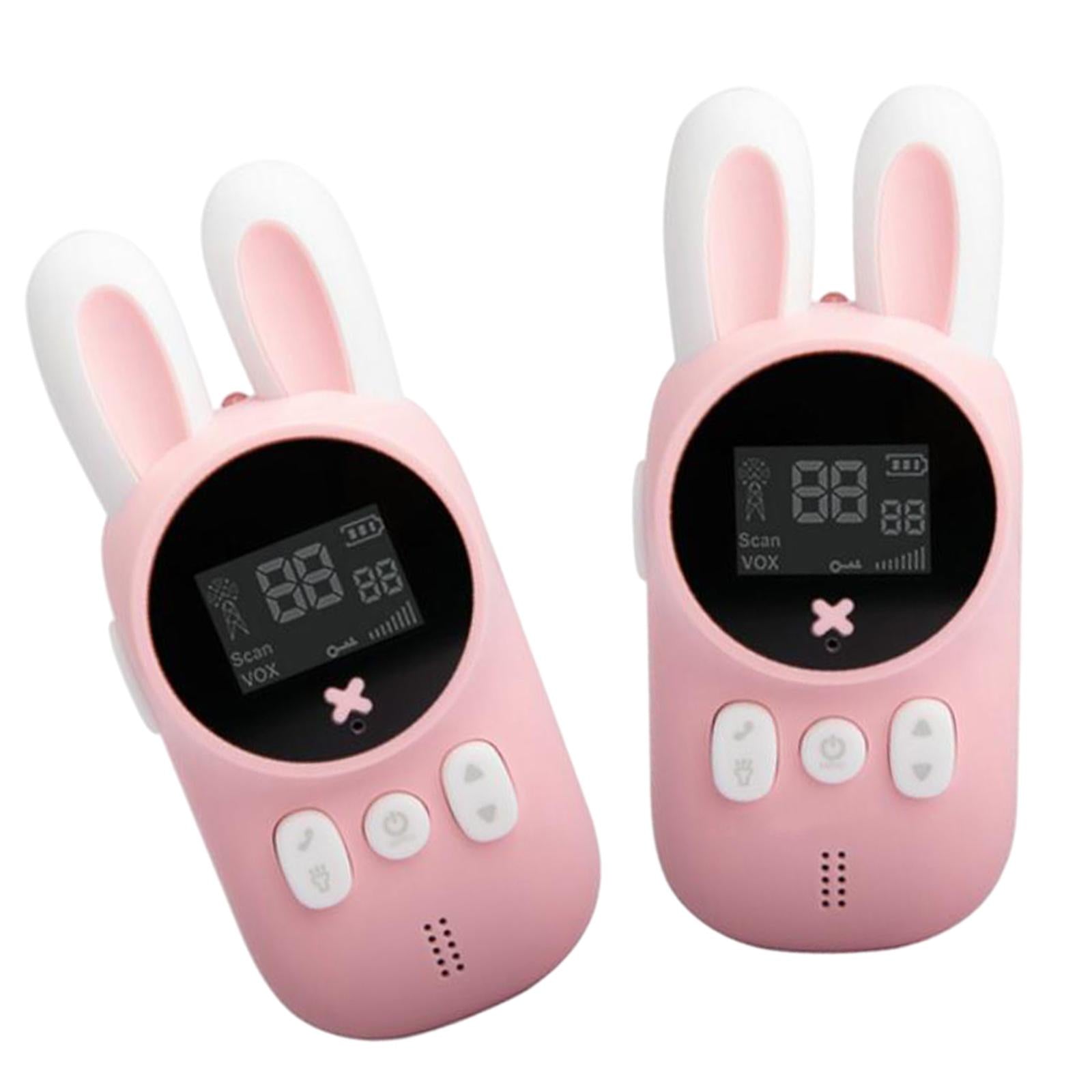 2Pcs Walkie Talkies Flashlight for Toys Outside Adventure 2xPink