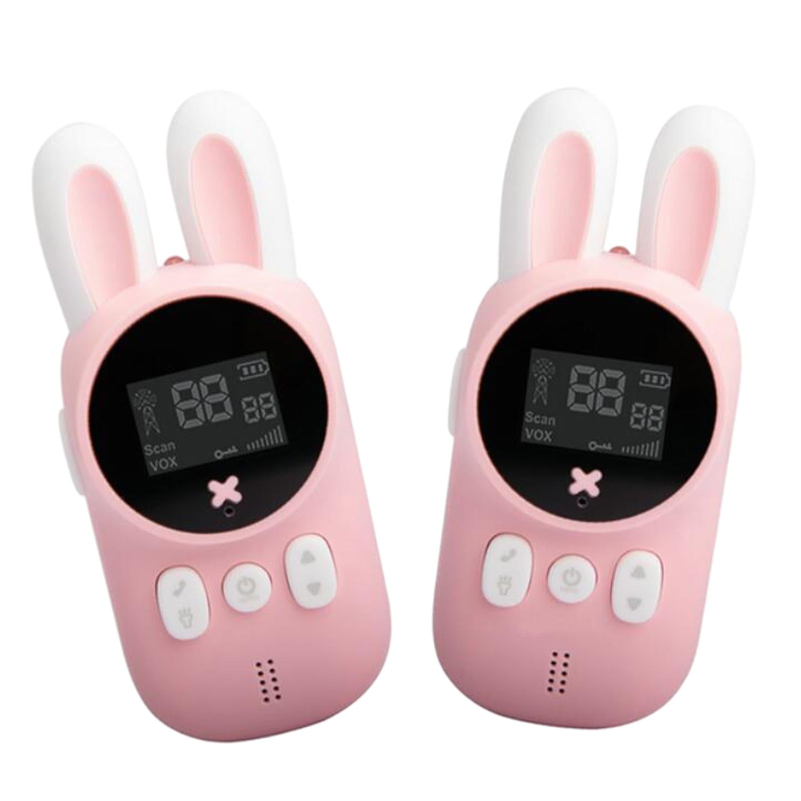 2Pcs Walkie Talkies Flashlight for Toys Outside Adventure 2xPink