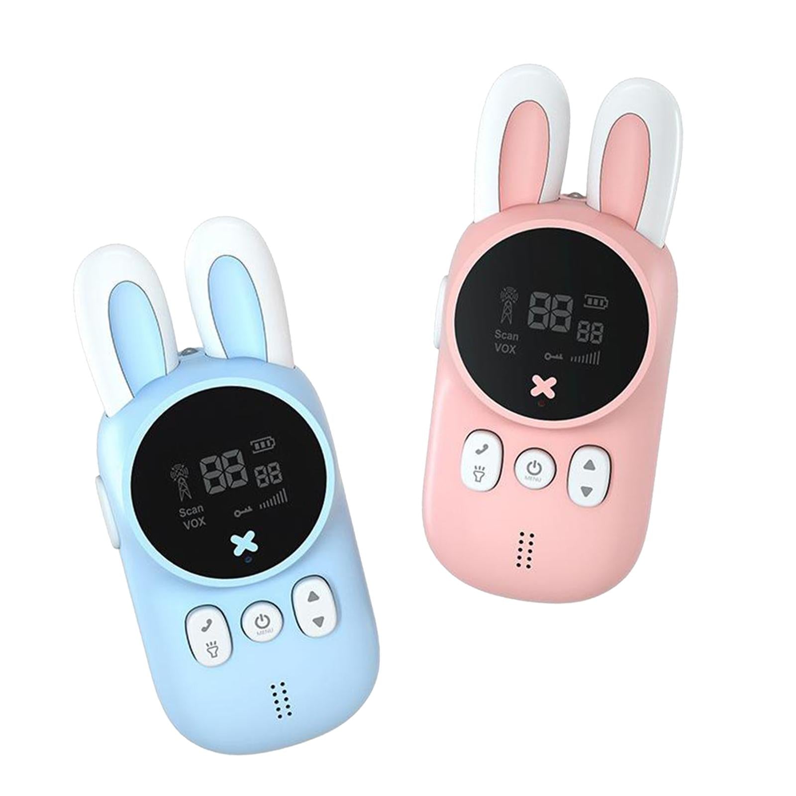 2Pcs Walkie Talkies Flashlight for Toys Outside Adventure 2xPink