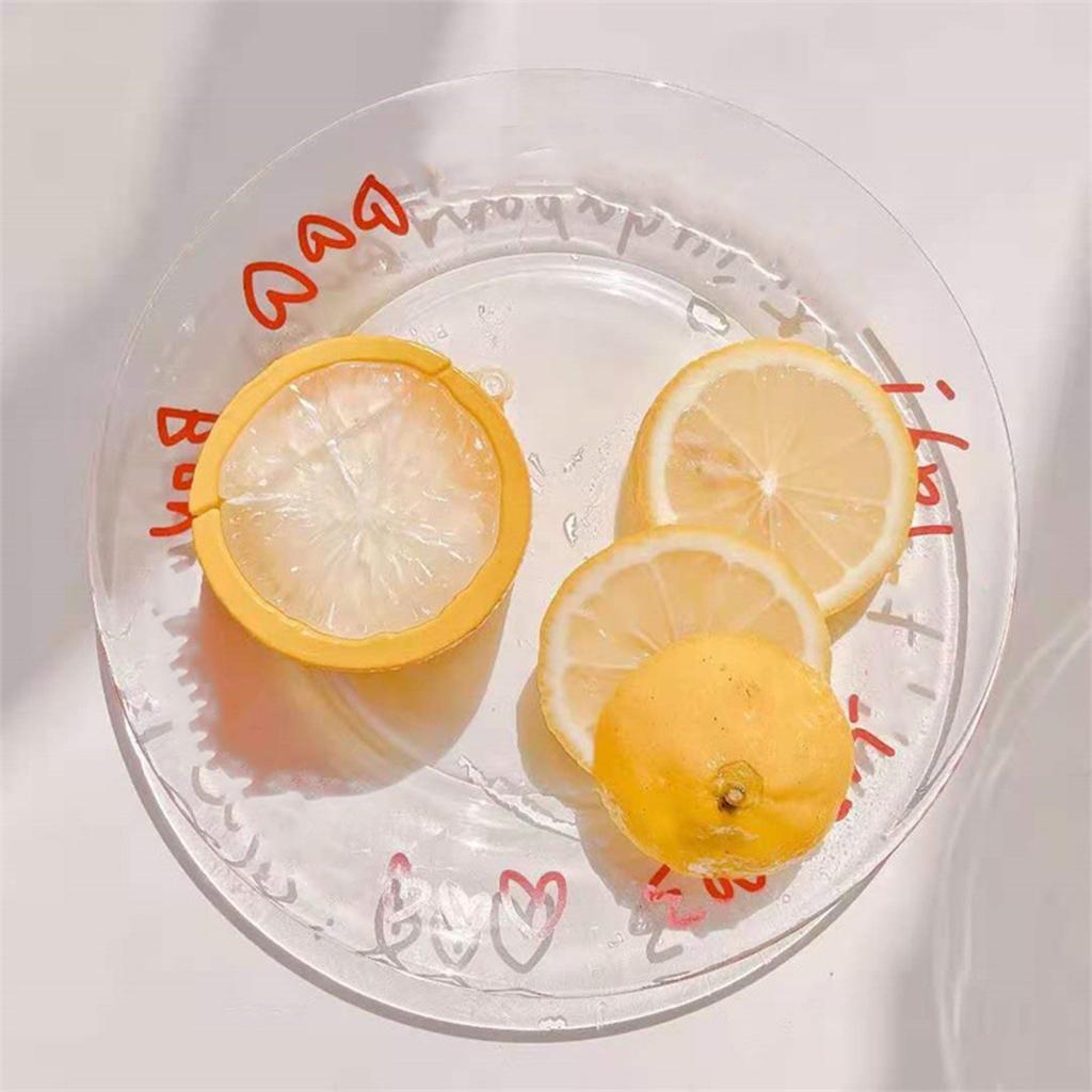 Kawaii Lemon Wireless Headset Charger Case Carrying Pouch for 1 2 earphone