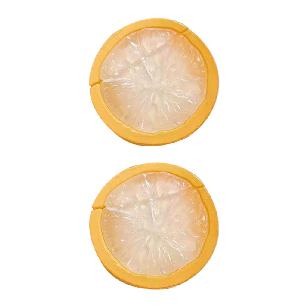 Kawaii Lemon Wireless Headset Charger Case Carrying Pouch for 1 2 earphone