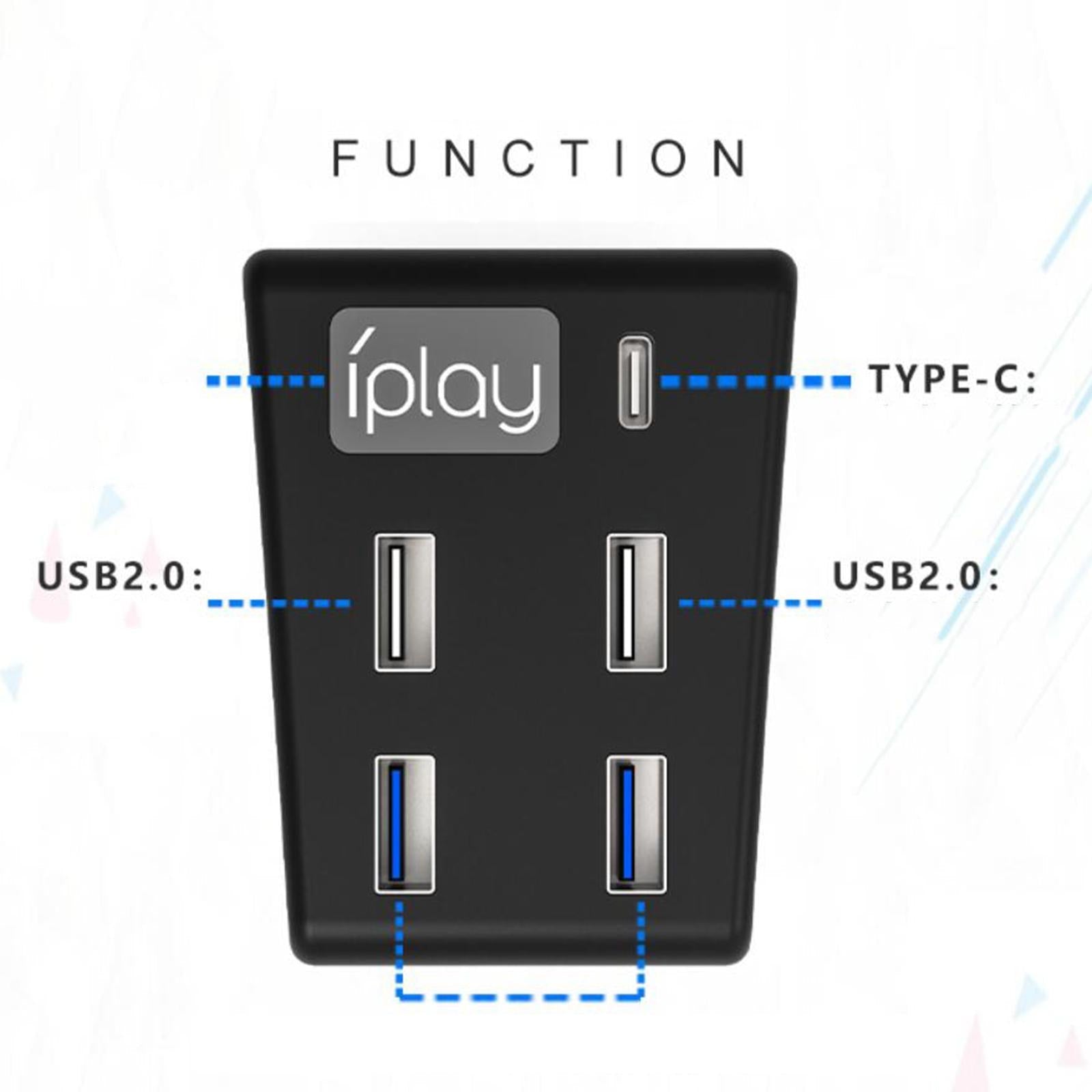 USB High-Speed Expansion Hub Charger Replace Parts for PS5 Game Console