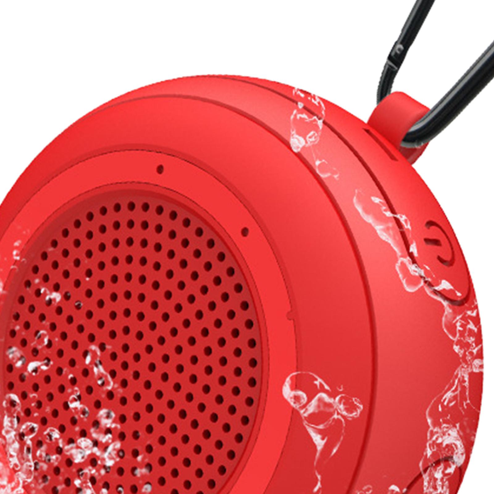 Portable Waterproof Bluetooth Speaker Floating for Pool Beach Boating  Red