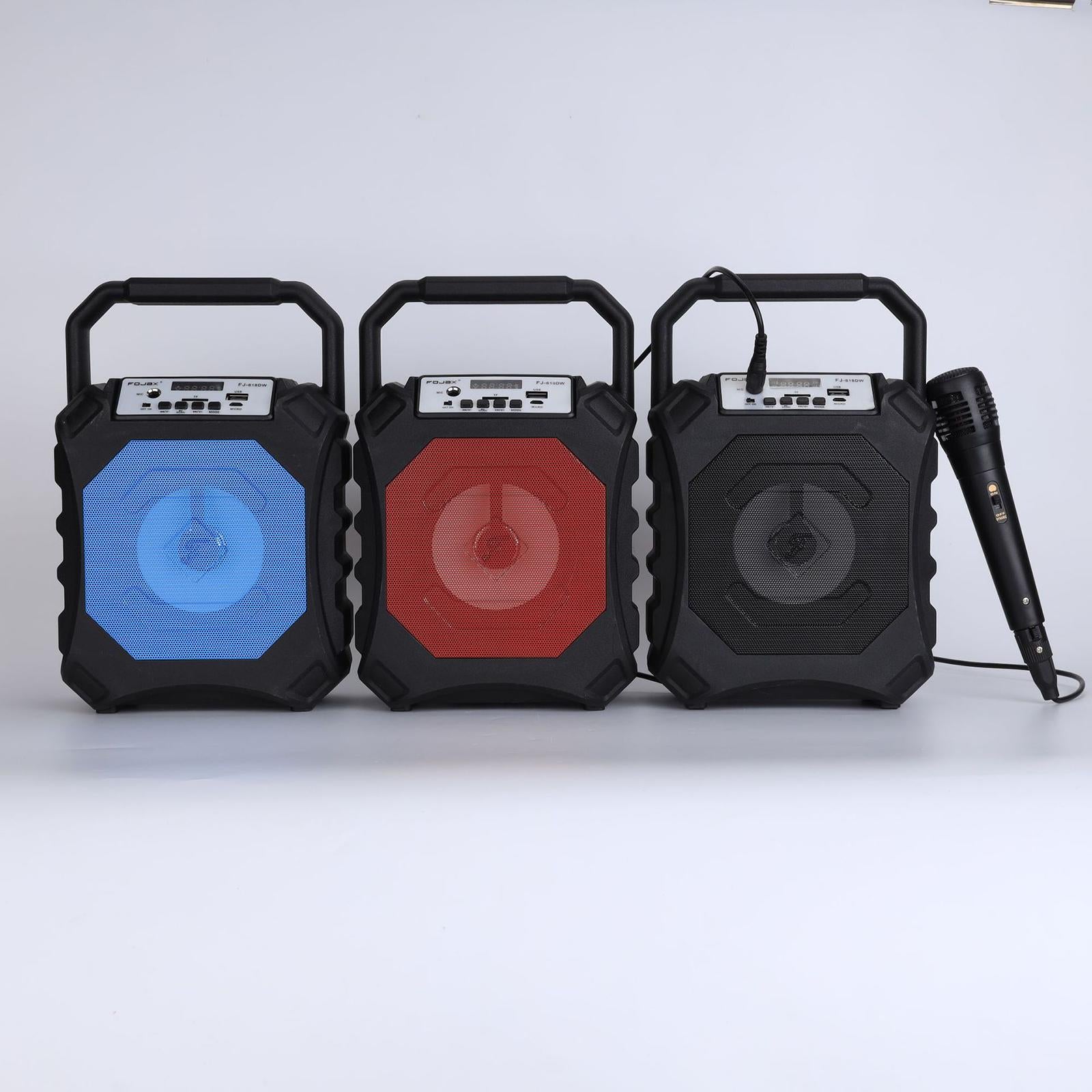 Karaoke Bluetooth Machine Records Singing Speaker for Adults Party Black