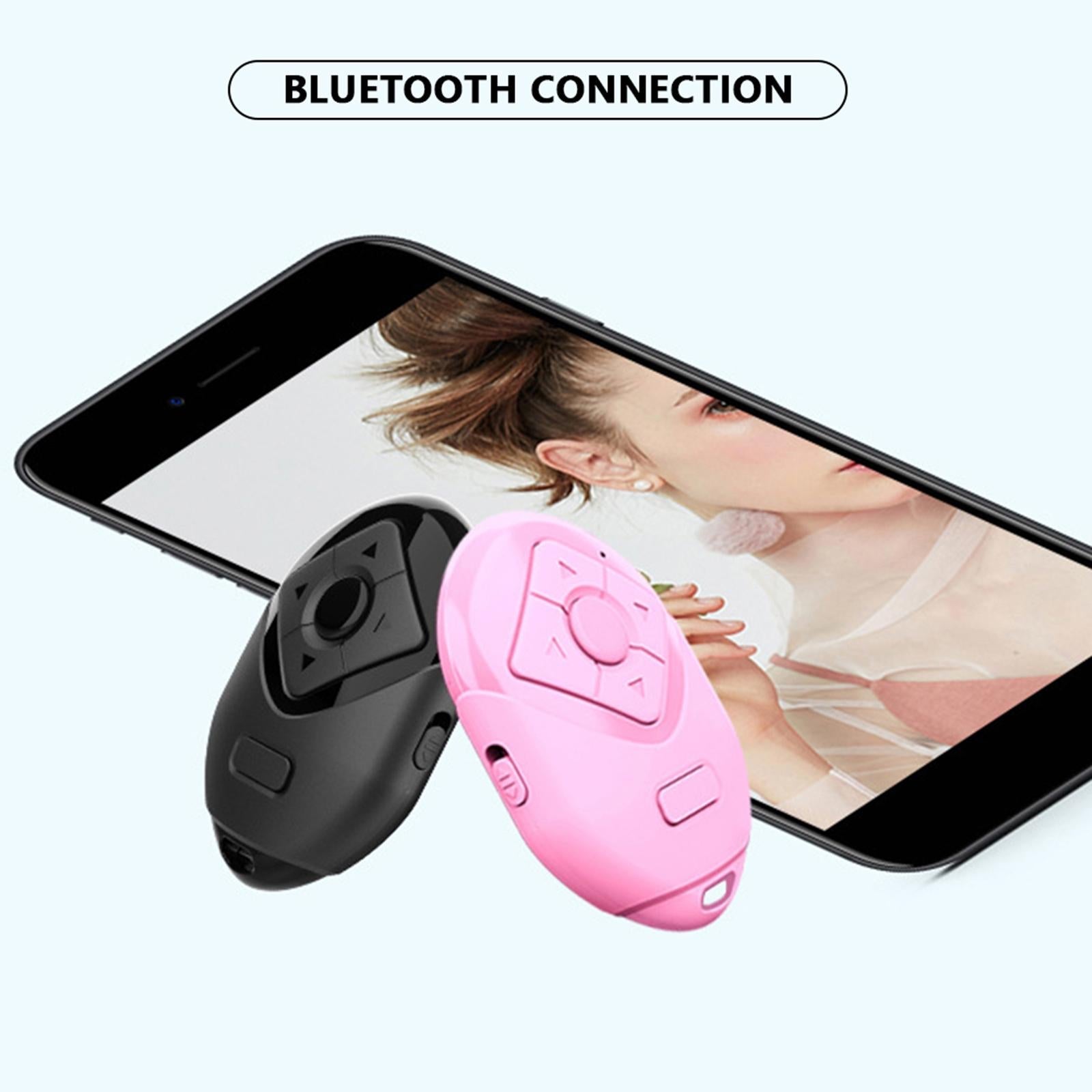 Wireless Bluetooth Shutter Remote Selfie Stick Shutter Release Lightweight Black