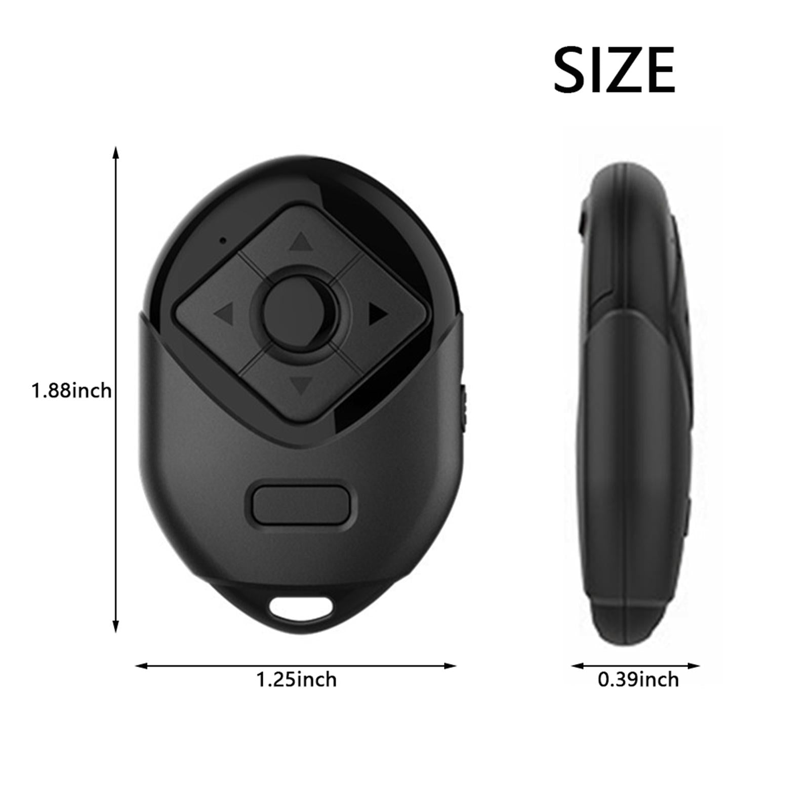 Wireless Bluetooth Shutter Remote Selfie Stick Shutter Release Lightweight Black