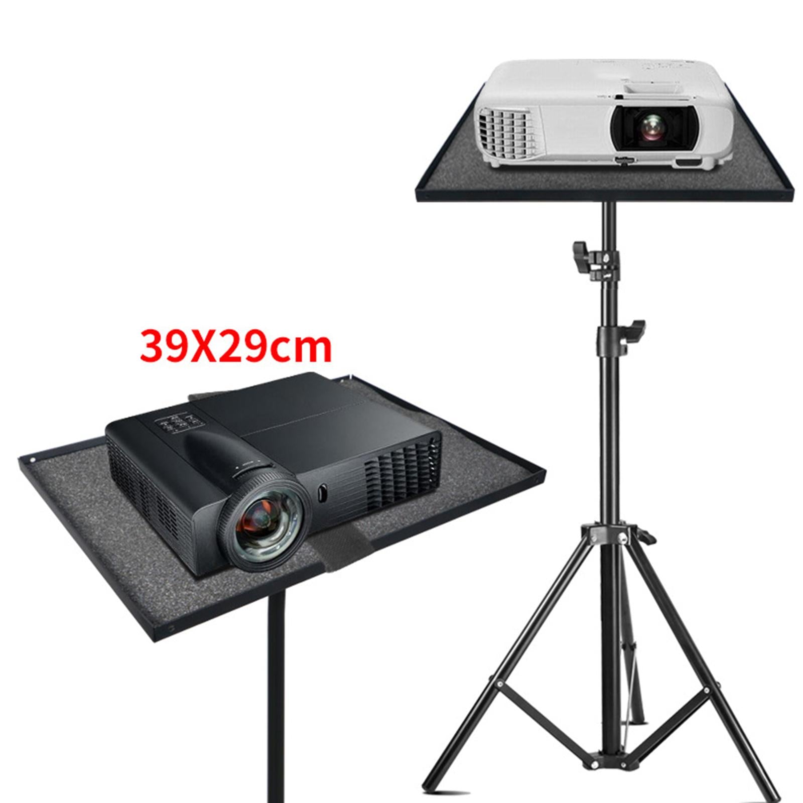 Projector Tripod Stand Foldable with Adjustable Height Computer Holder Mount 0.6m Holder Tray