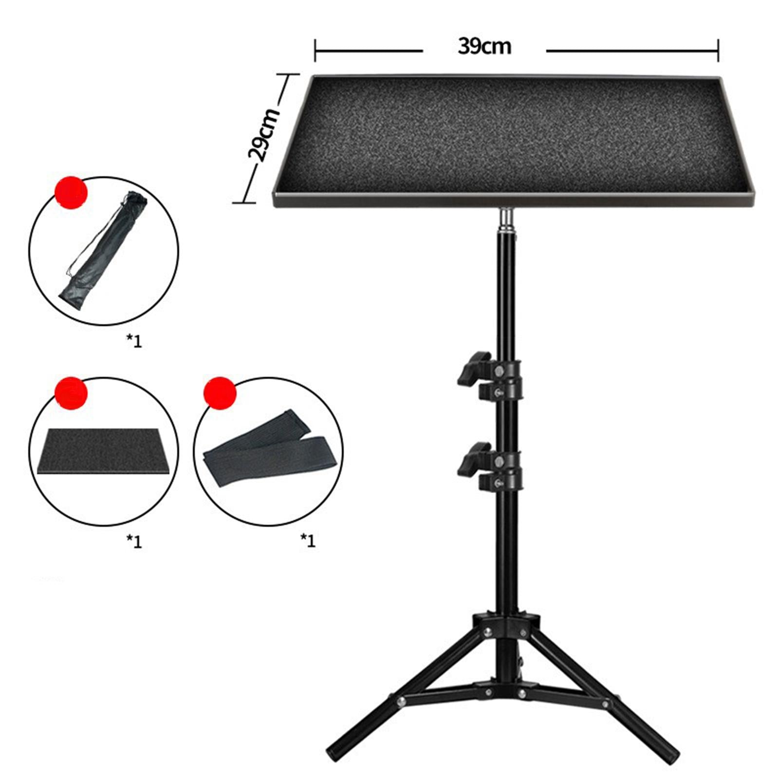 Projector Tripod Stand Foldable with Adjustable Height Computer Holder Mount 1.2m Holder Tray