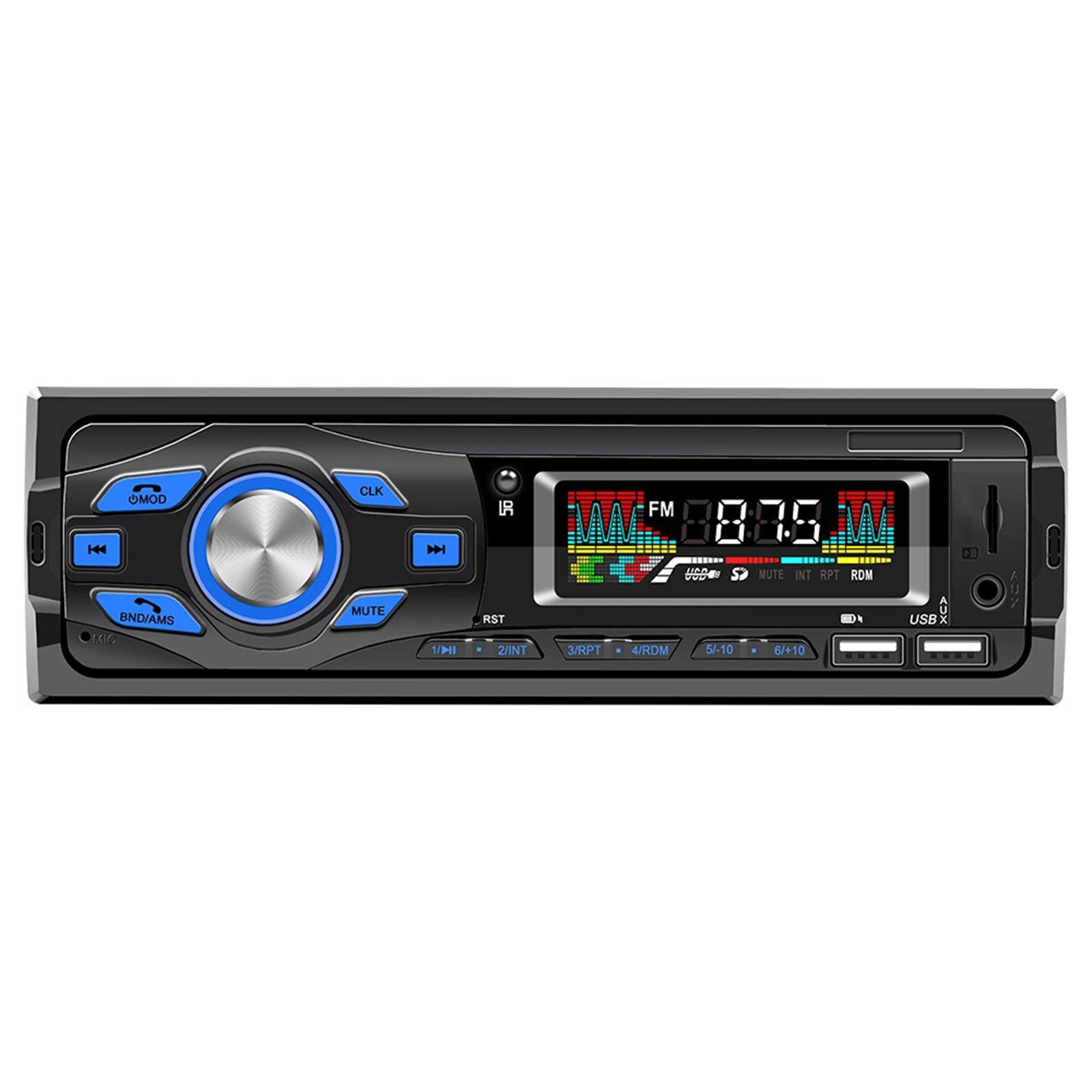 MP3 Player Car Stereo Head Unit 1 Din LCD Voice Assistant FM Radio for Cars