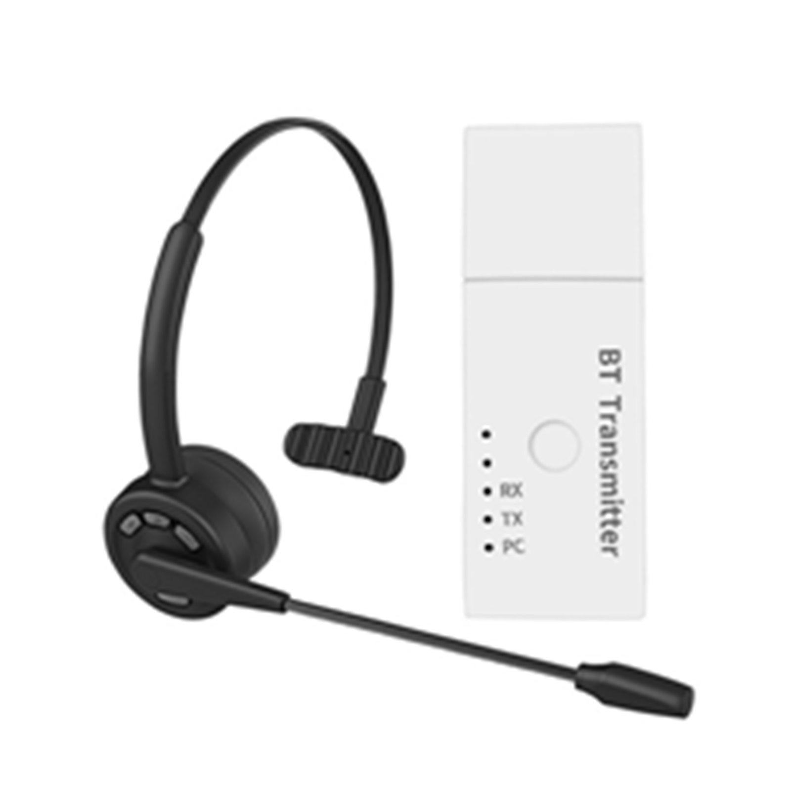 Bluetooth Headset Handsfree Calling Charging Pro Headphones for Home Office USB plug with cord