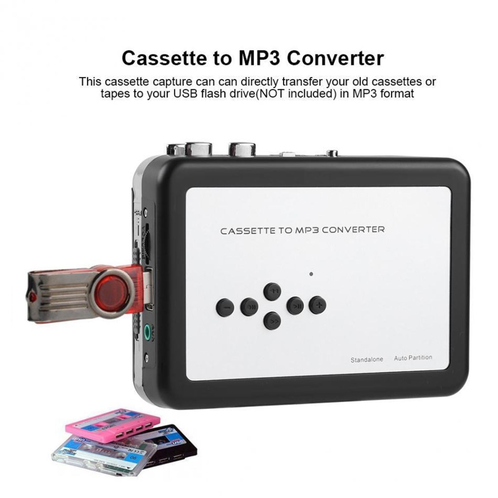 USB Cassette to MP3 Converter Captue Adapter Audio Music Player