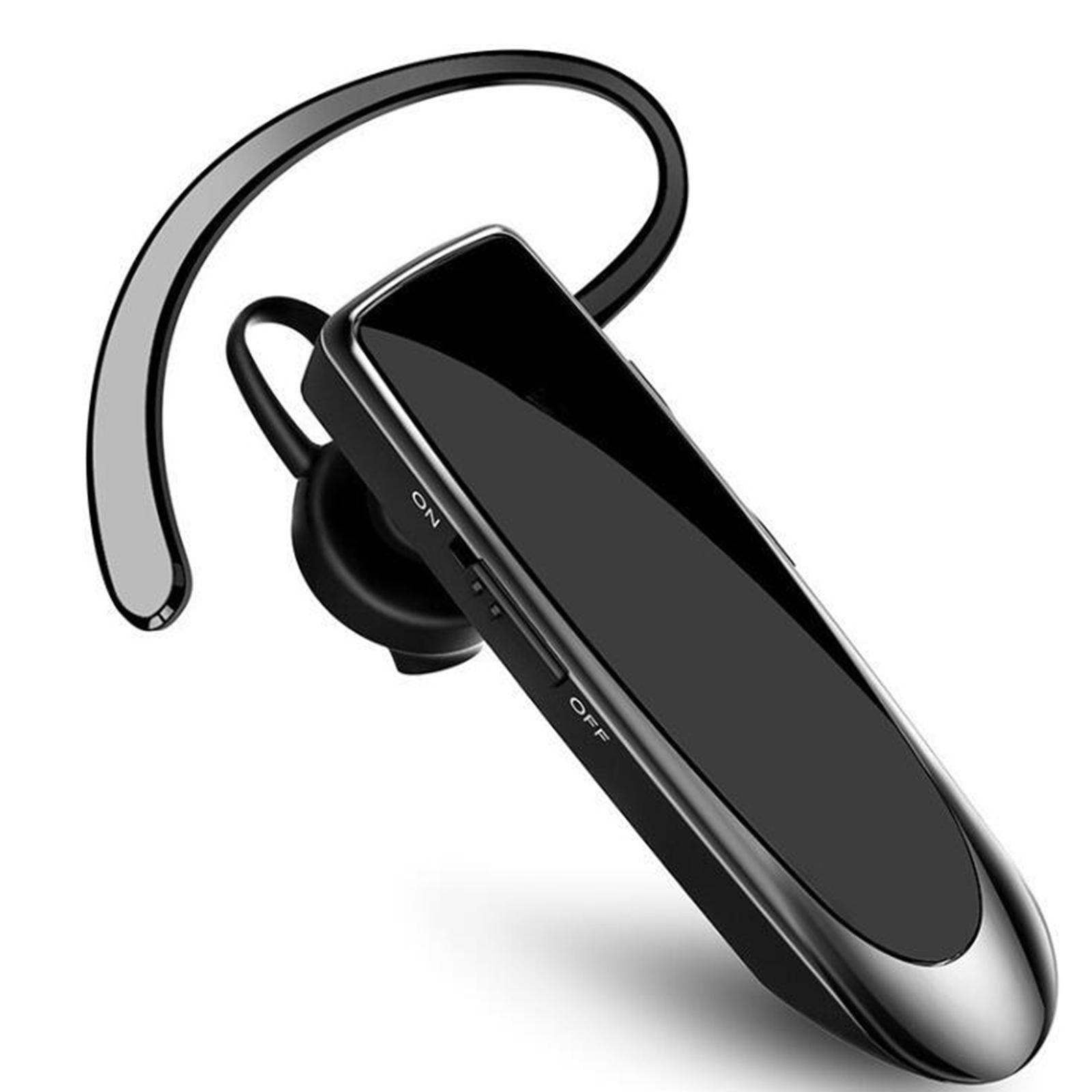 Bluetooth Headset Wireless Earpiece Business Workout Trucker Driving  Black