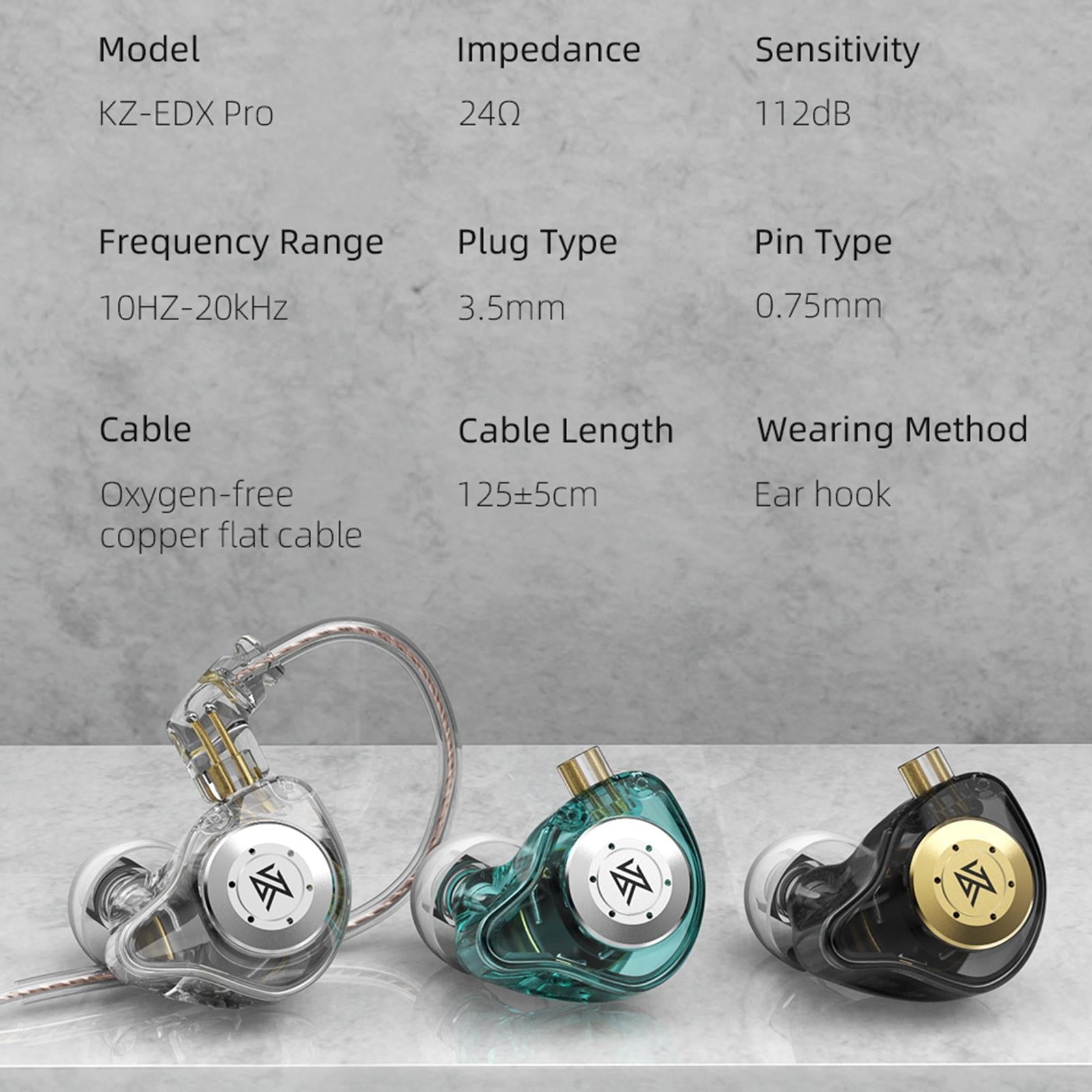 1DD Earphones Headphones Oxygen-Free Copper for Outdoor Musicians Driver green