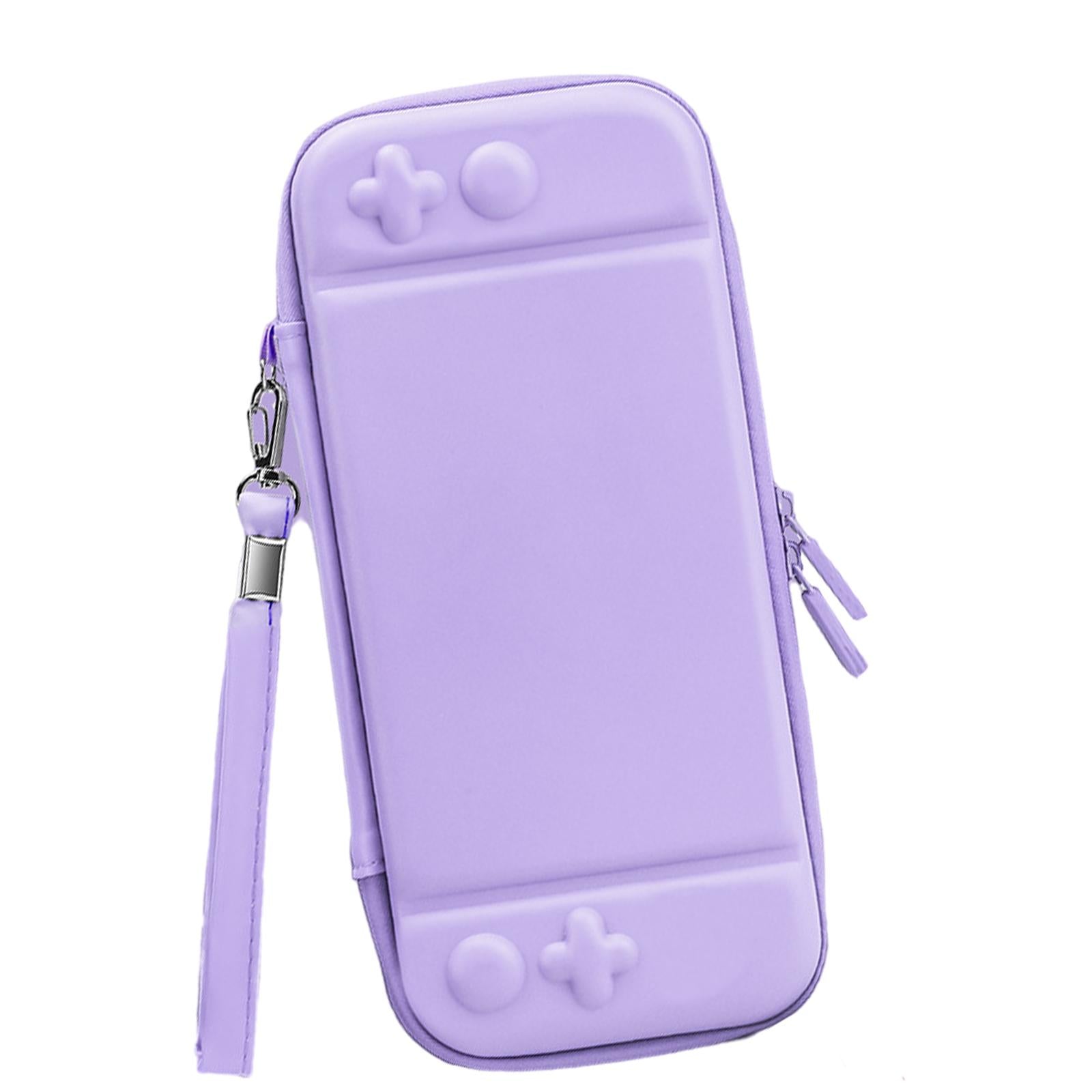 Carrying Case Cute Waterproof for NS Switch Lite Large Storage Space Purple