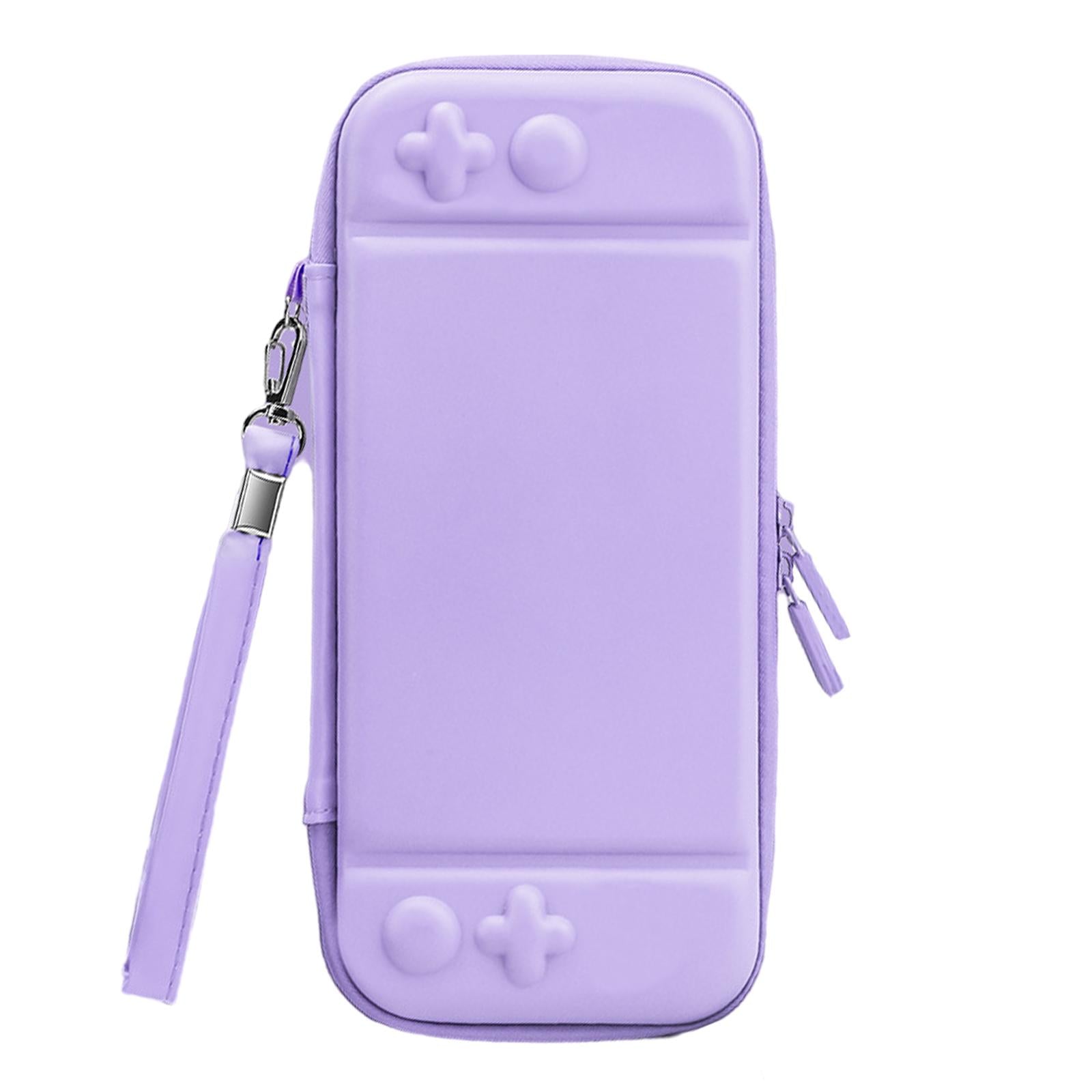 Carrying Case Cute Waterproof for NS Switch Lite Large Storage Space Purple