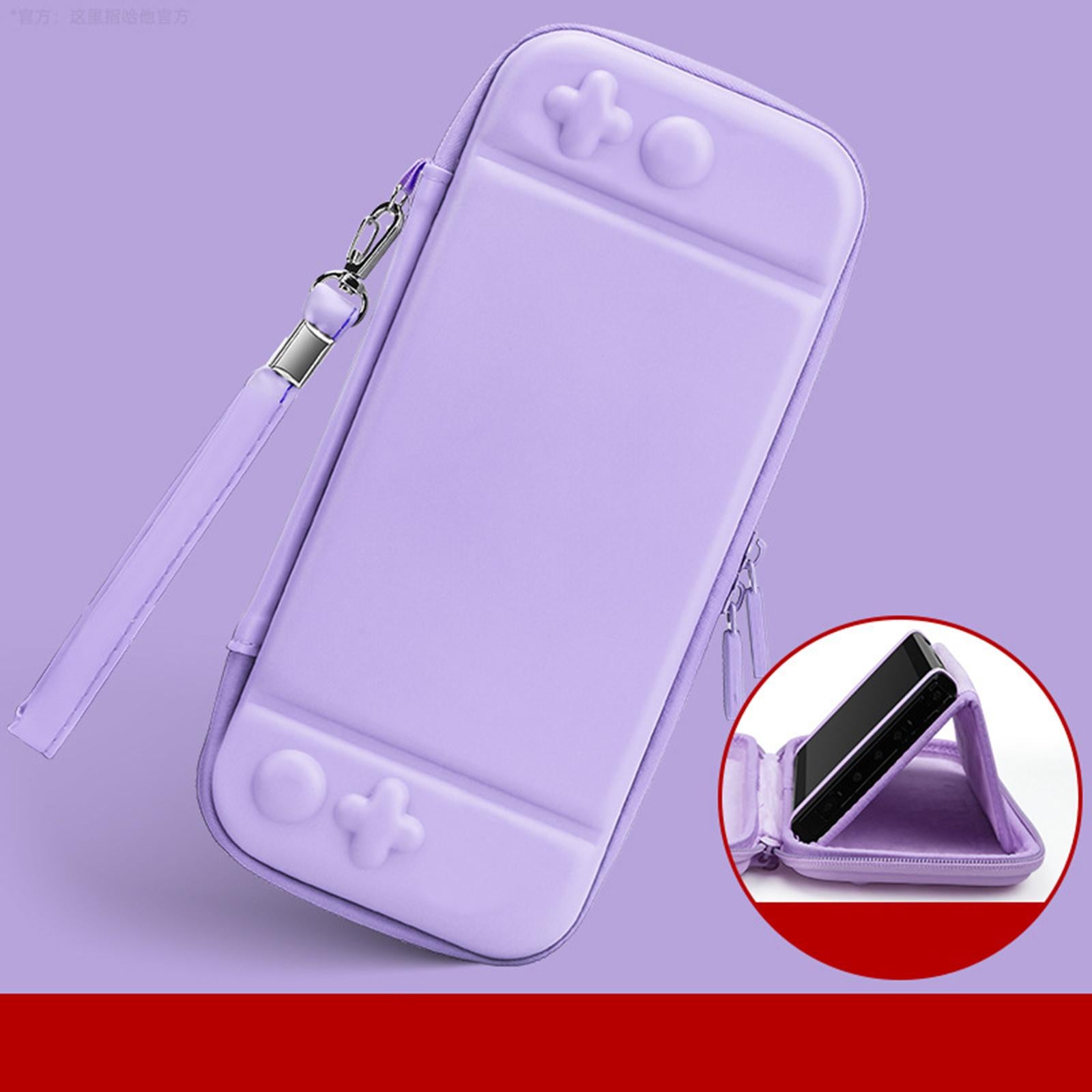 Carrying Case Cute Waterproof for NS Switch Lite Large Storage Space Purple