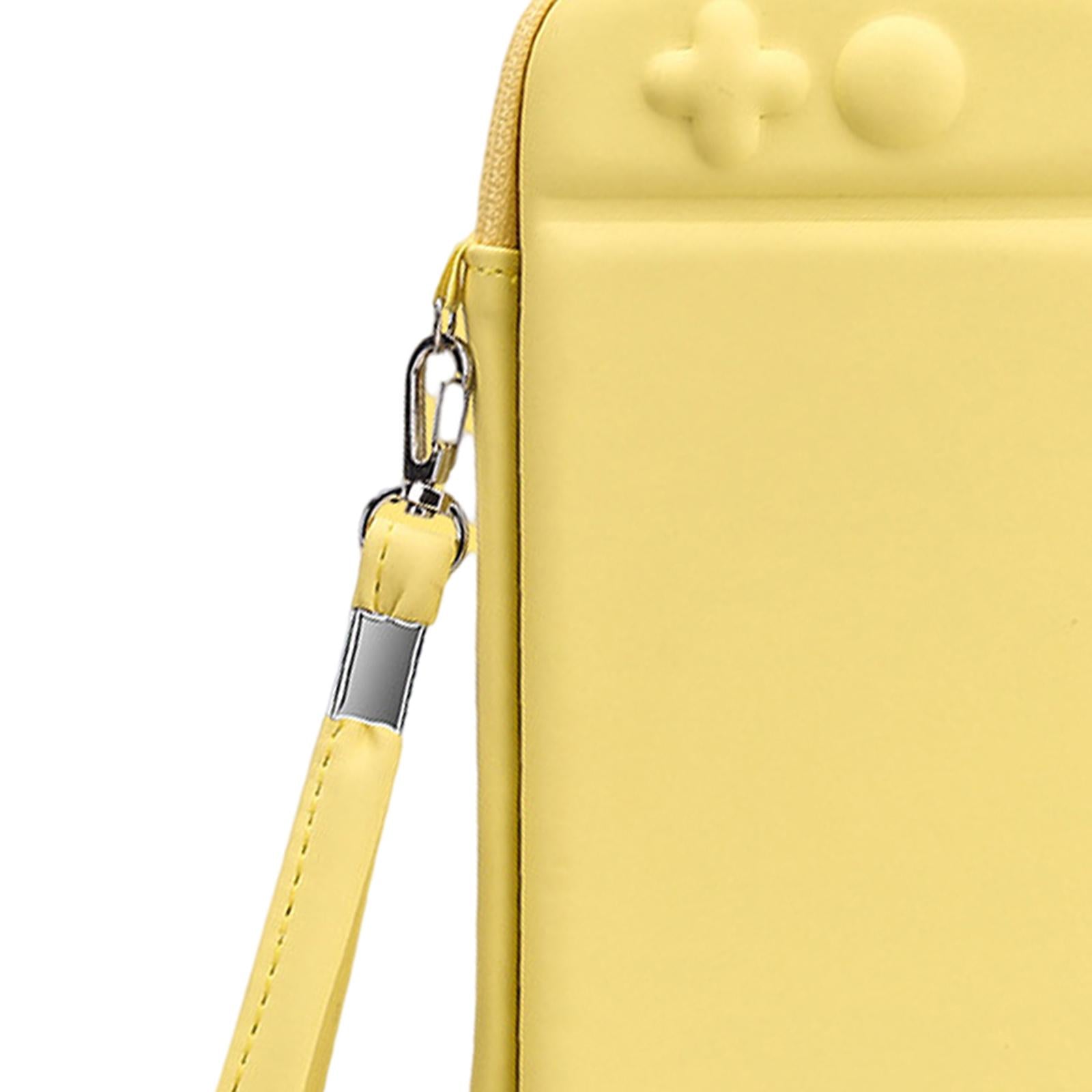 Carrying Case Cute Waterproof for NS Switch Lite Large Storage Space Yellow