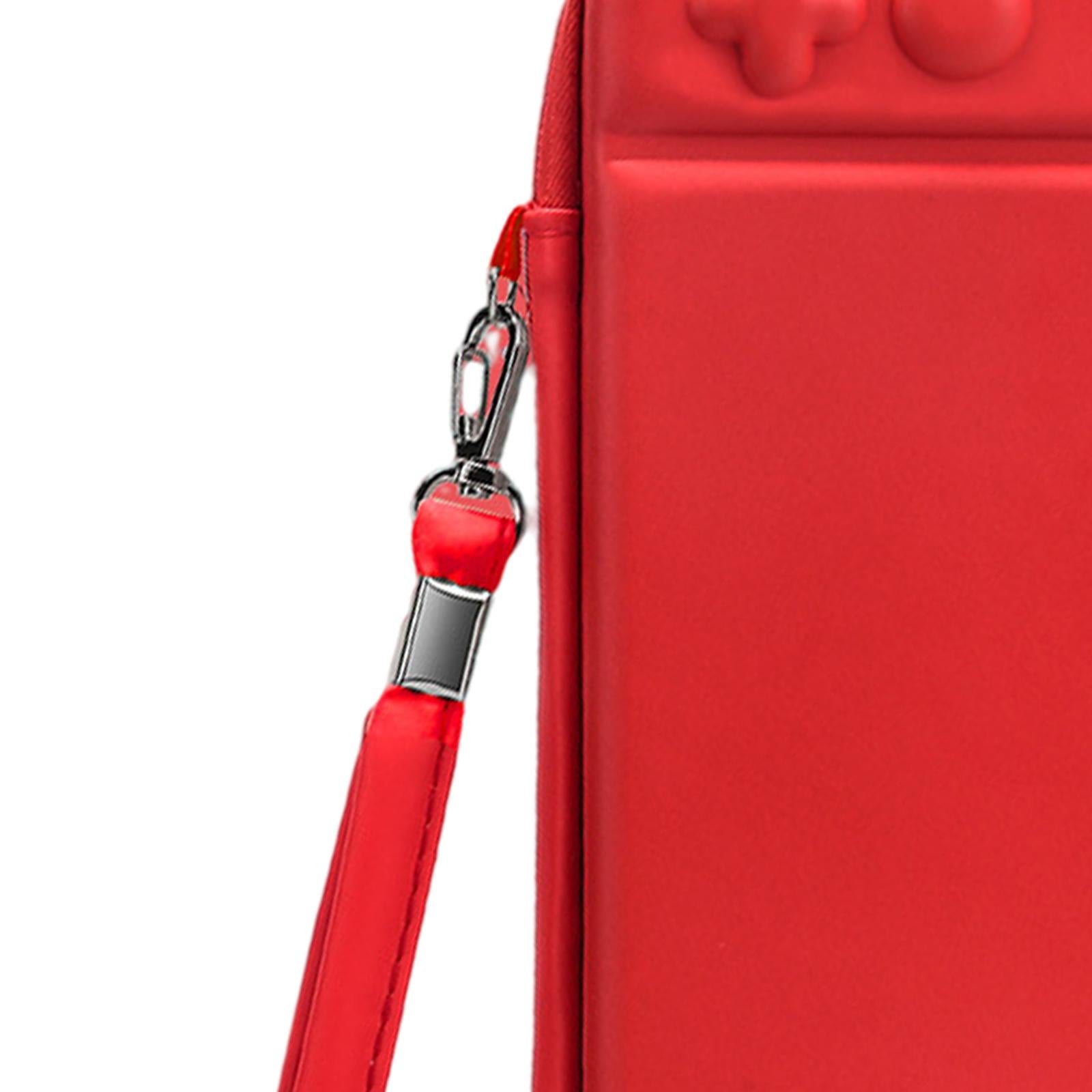 Carrying Case Cute Waterproof for NS Switch Lite Large Storage Space Red