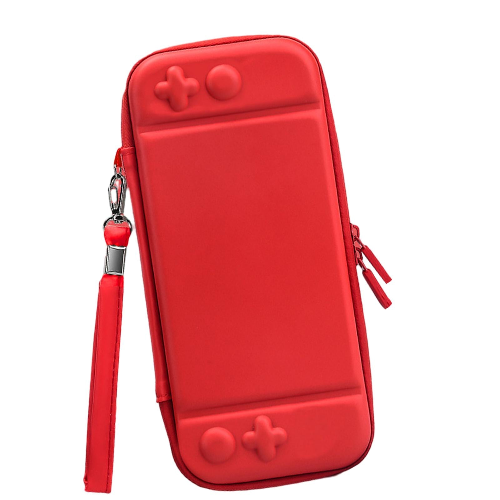 Carrying Case Cute Waterproof for NS Switch Lite Large Storage Space Red