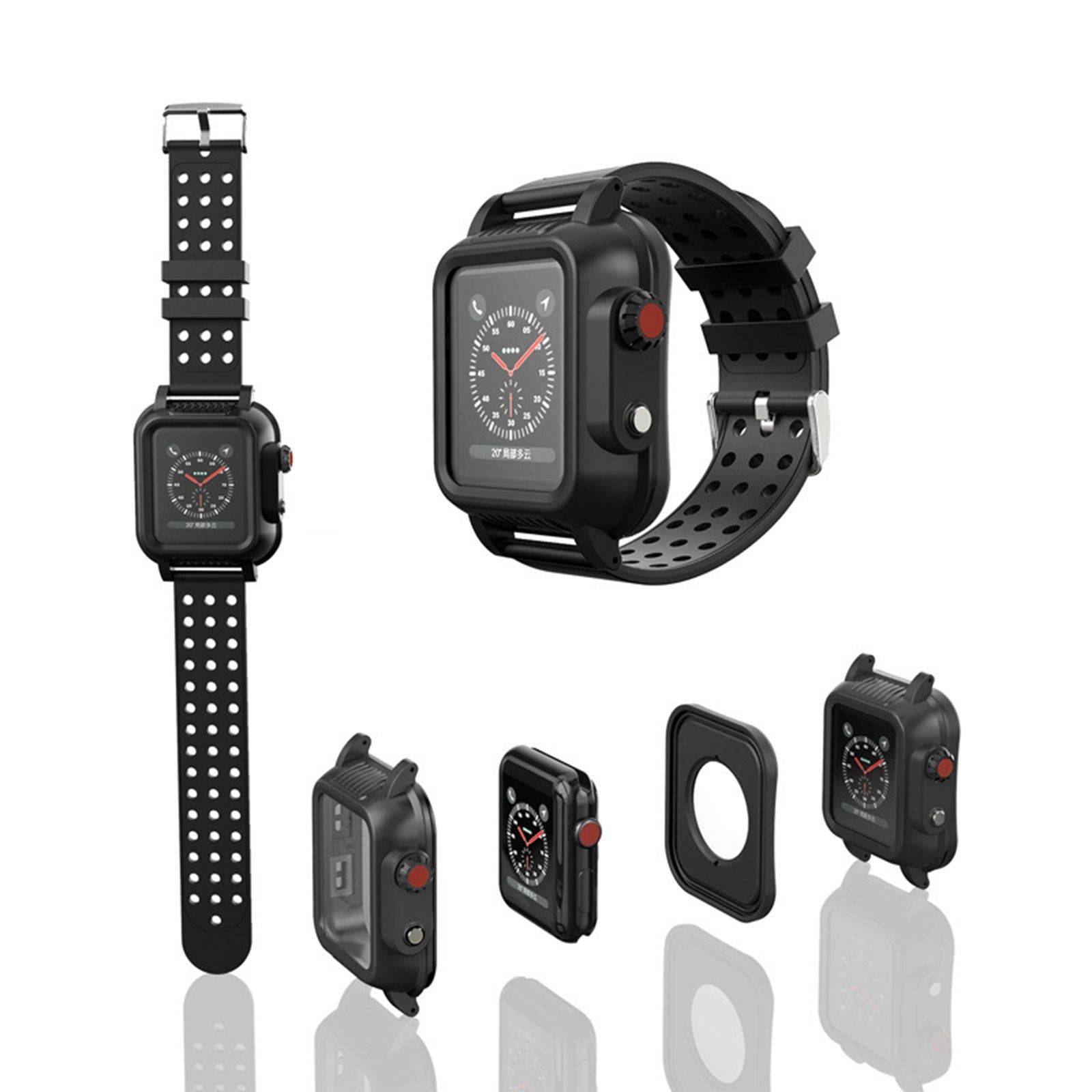 Rugged Protective Case Shockproof Durable for Apple Watch 3rd 4th Generation strap width 38mm