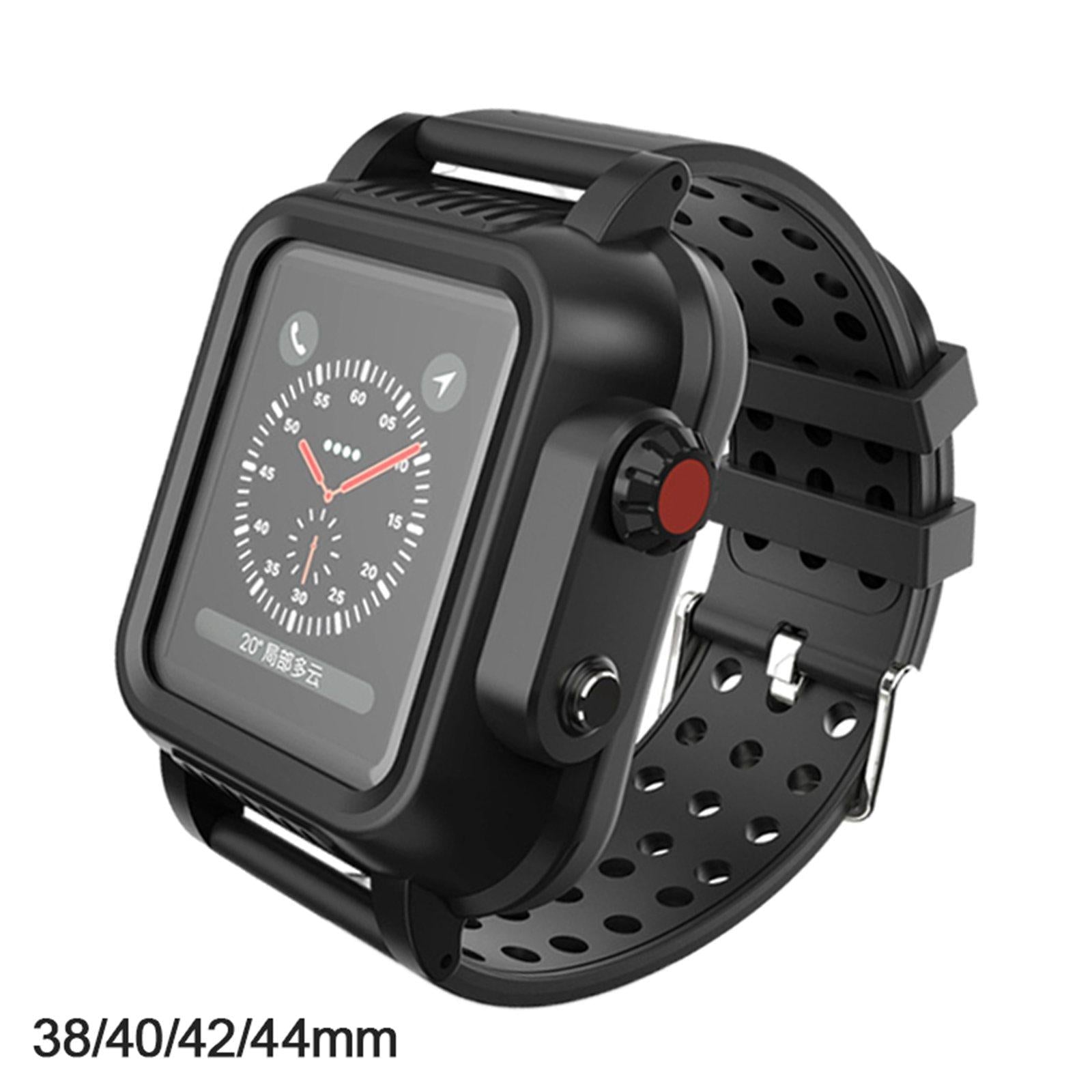 Rugged Protective Case Shockproof Durable for Apple Watch 3rd 4th Generation strap width 38mm