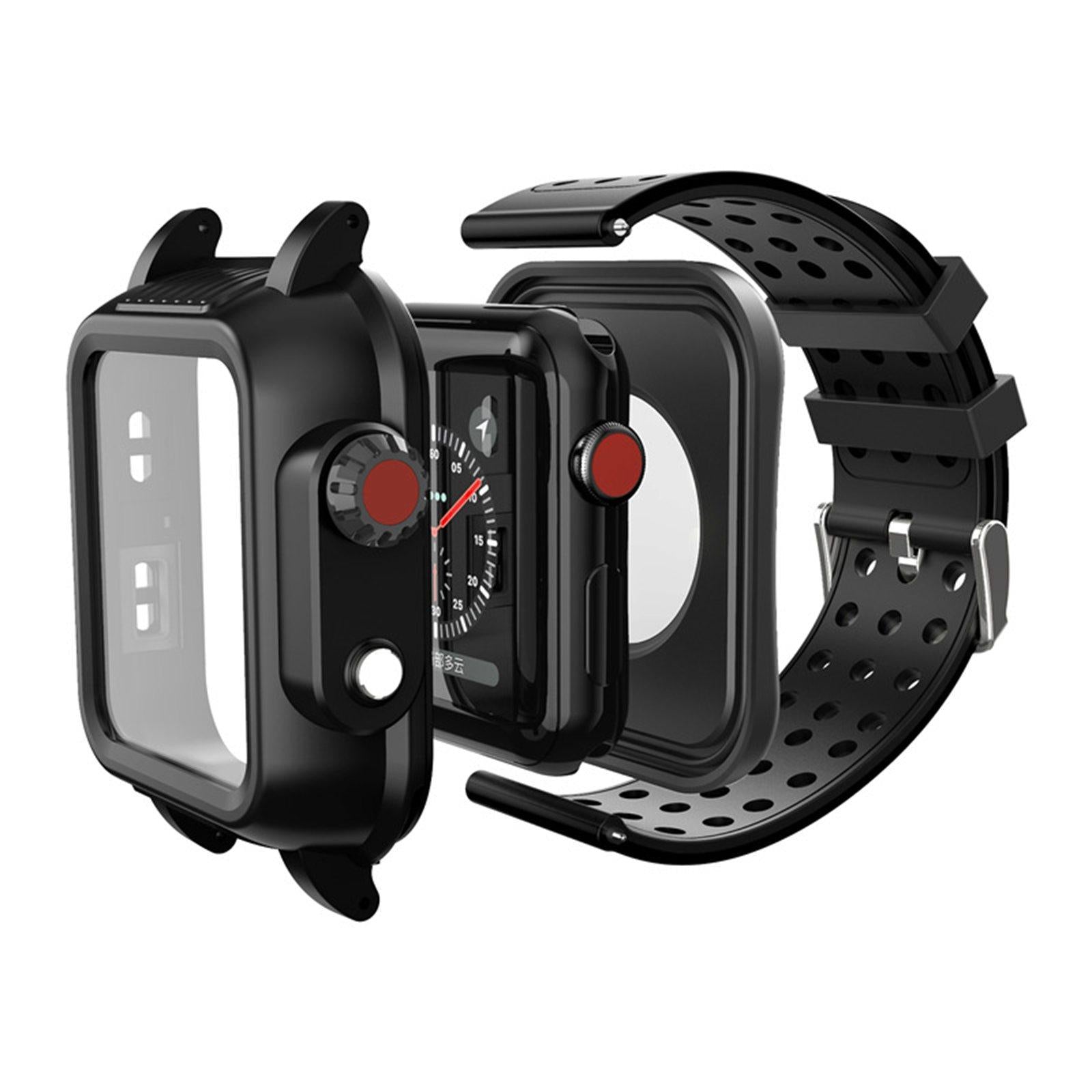 Rugged Protective Case Shockproof Durable for Apple Watch 3rd 4th Generation strap width 42mm