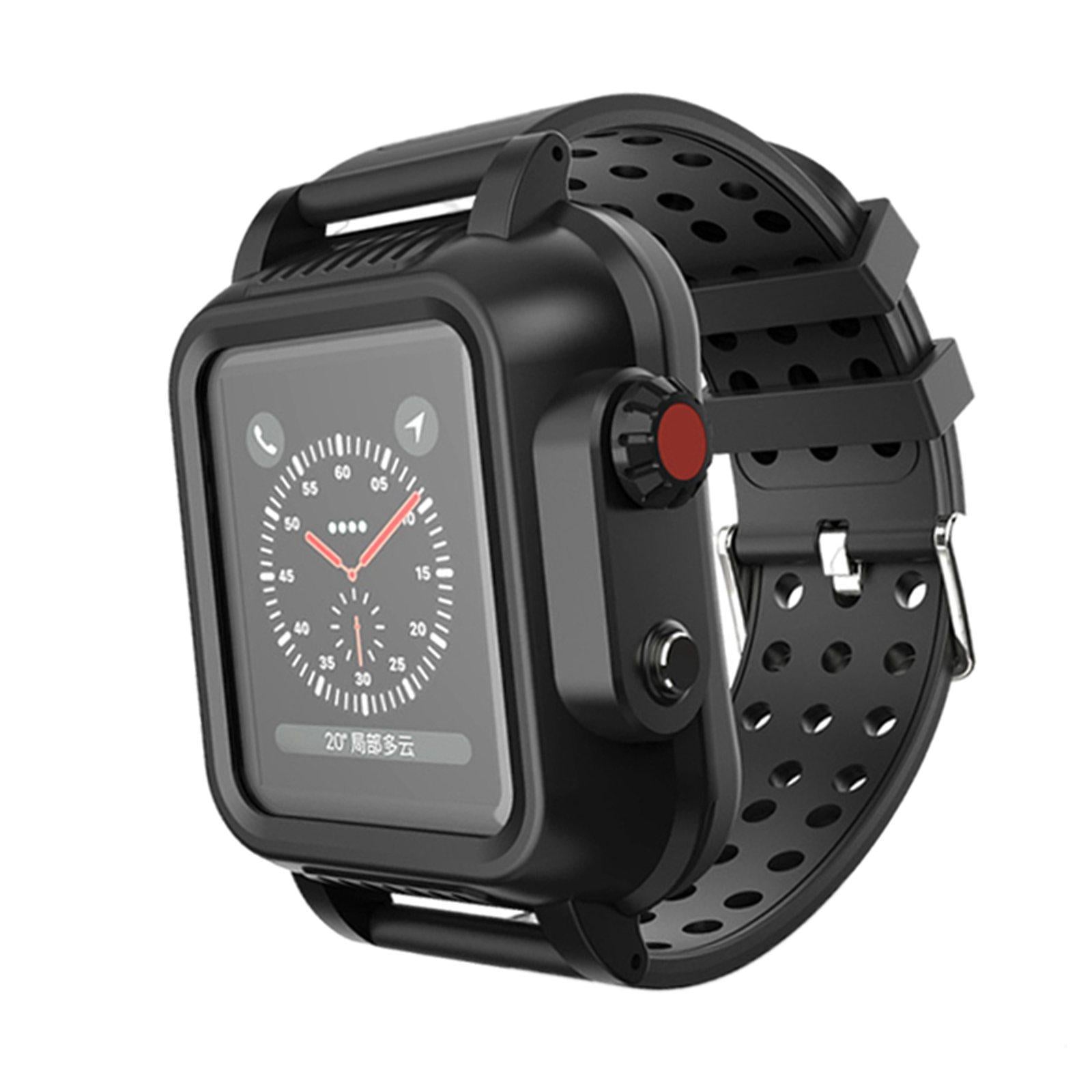 Rugged Protective Case Shockproof Durable for Apple Watch 3rd 4th Generation strap width  44mm