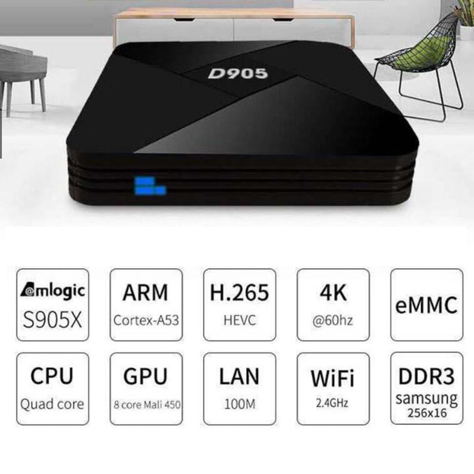 HD Satellite Receiver Multimedia Player HDMI Android 4GB 32GB for TV EU