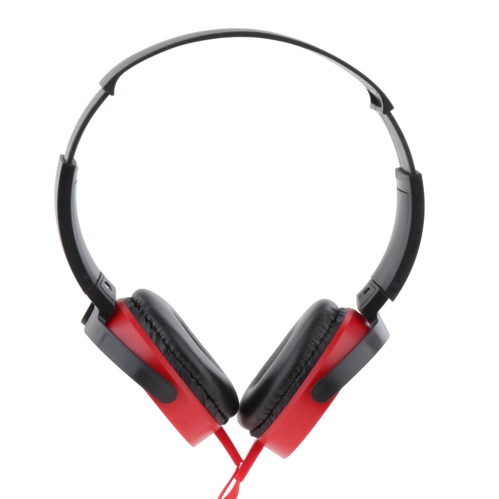 XB450 Wired Headset Over Ear for Tablet Computer Laptop Notebook red