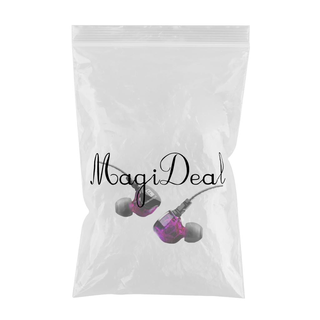 Earphones Headphones Wired in-Ear Earbuds Hi-fi Headset Stereo  Purple