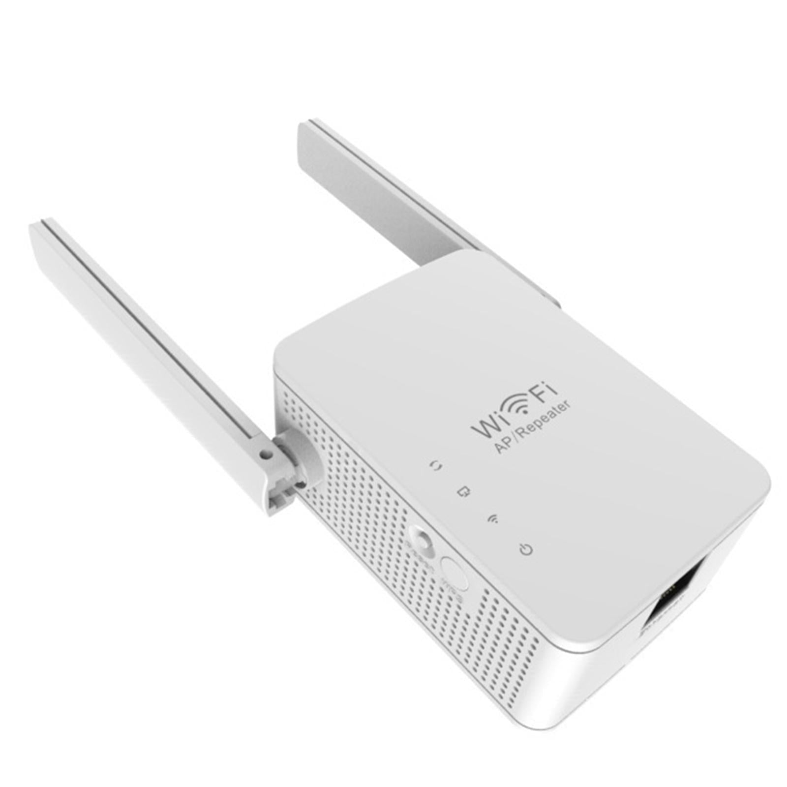 WiFi Repeater WiFi Singal Booster Range Extender 300Mbps 2.4G Plug-EU White