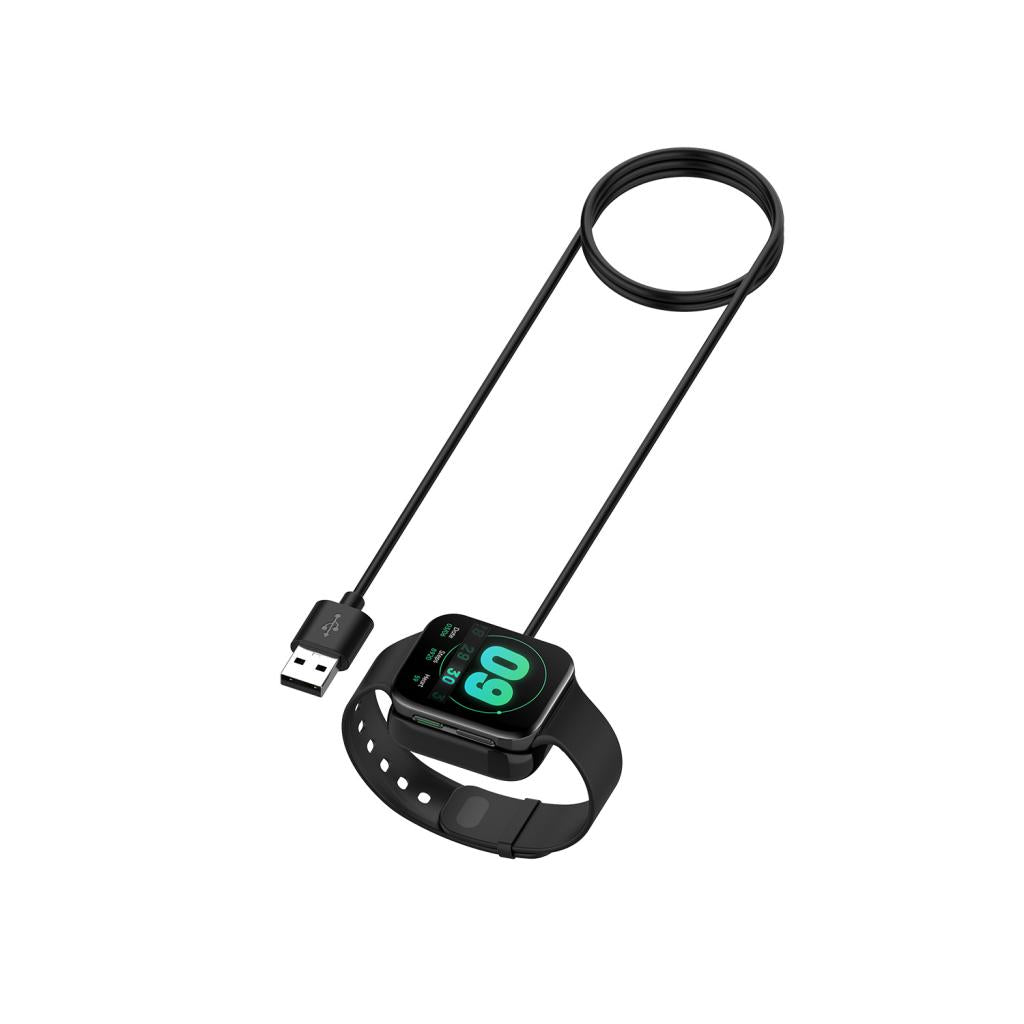 1M USB Charger Cradle Dock Portable for Oppo Watch1 Wristband Black For 46mm