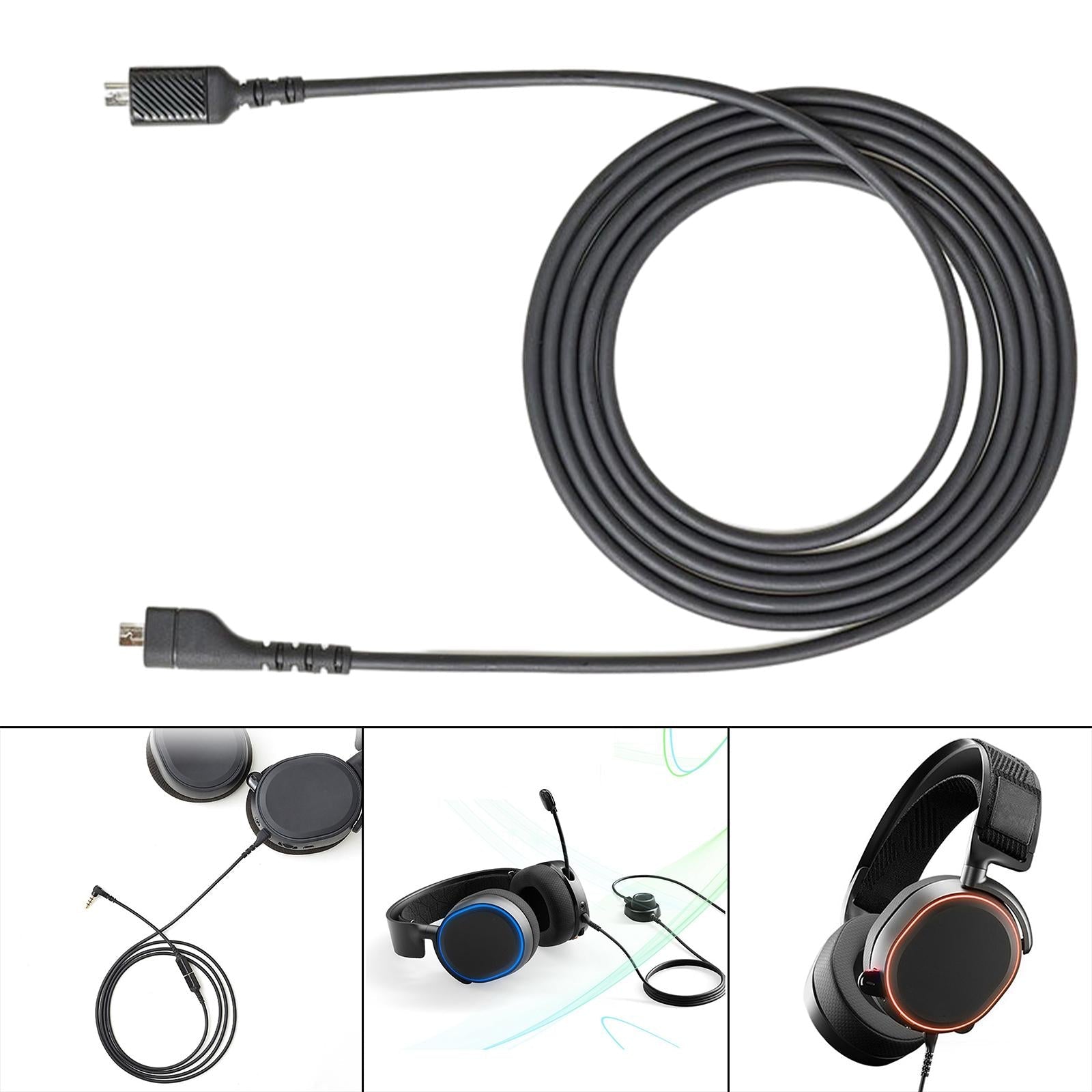 Sound Card Audio Cable For Steel-Series Arctis 3/5/7 Pro Headphone Sound Card Cable  8Pin to 8Pin