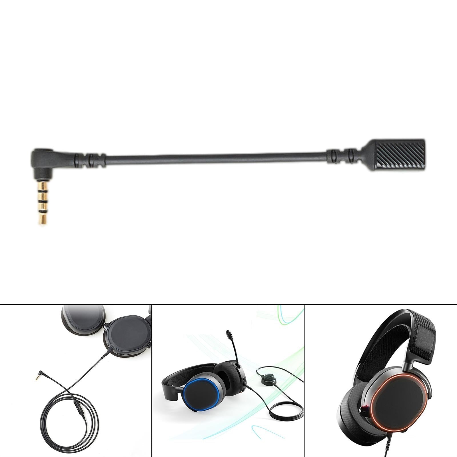 Sound Card Audio Cable For Steel-Series Arctis 3/5/7 Pro Headphone Conversion Line 12cm