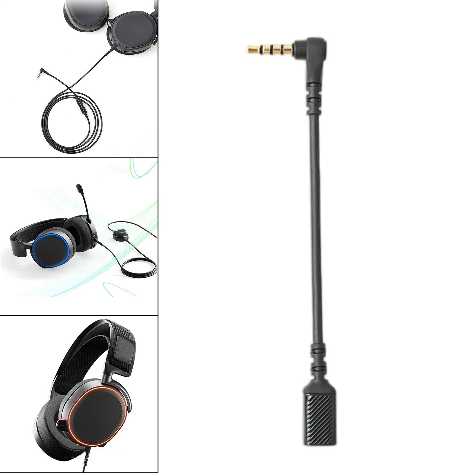 Sound Card Audio Cable For Steel-Series Arctis 3/5/7 Pro Headphone Conversion Line 12cm