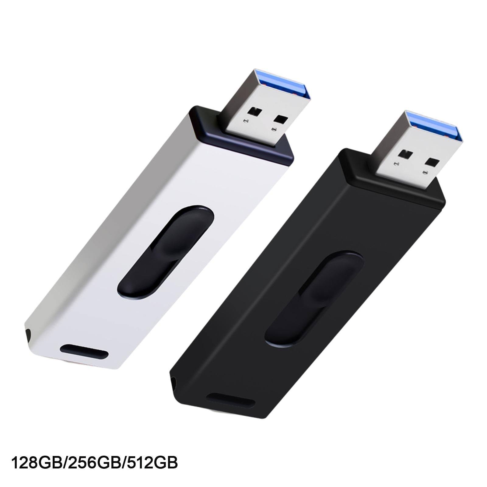 USB 3.1 Flash Disk Super Speed Memory Stick for Computer Gadget Black 128GB