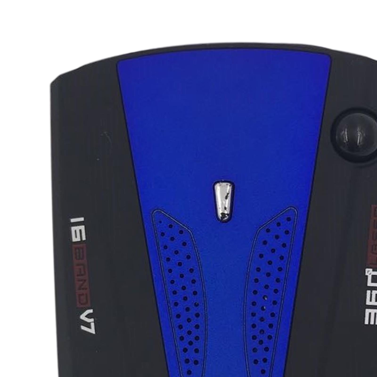 V7 360 Degree 16 Band Car Detector Laser Speed Detector Blue