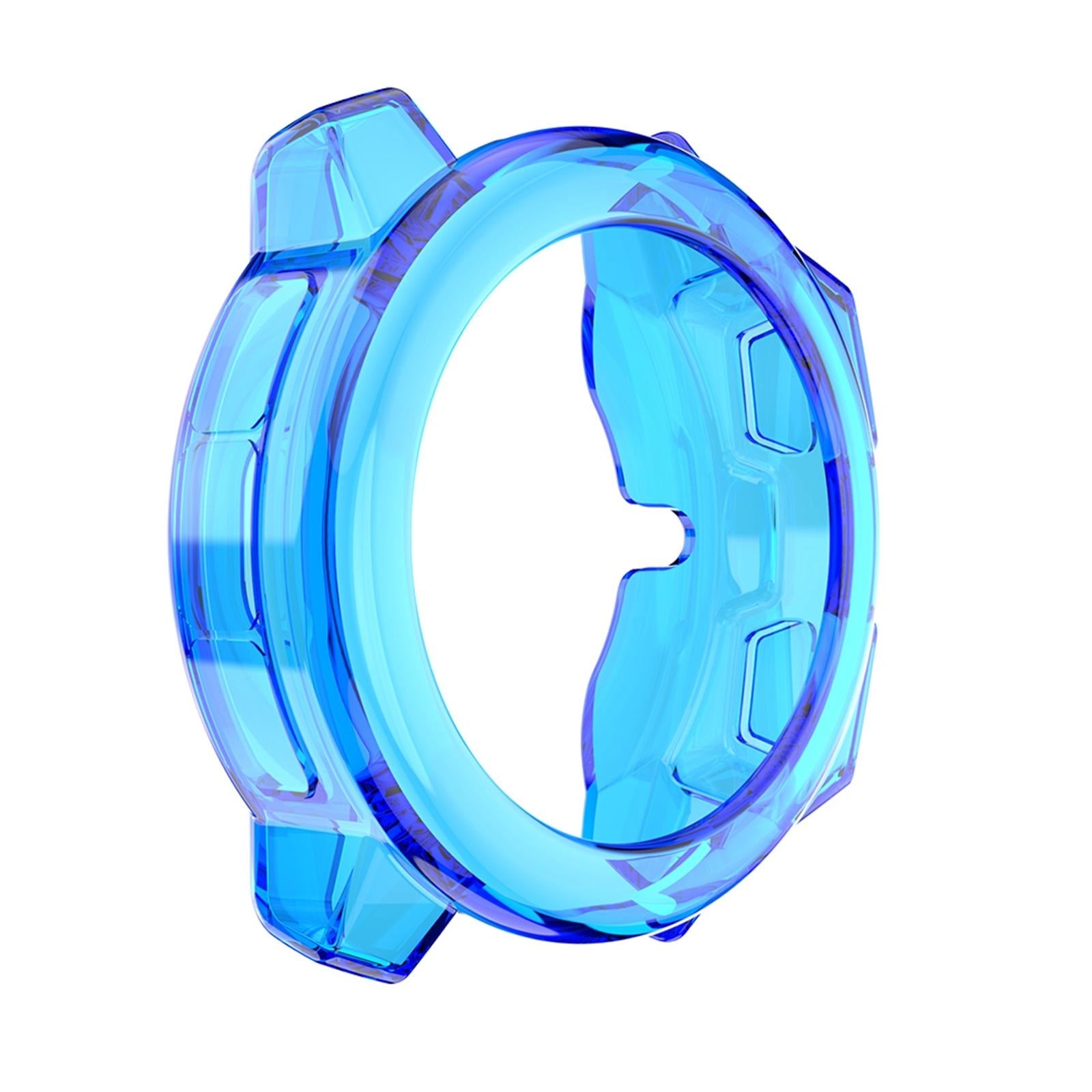 TPU Protective Case Shell Full Body for Garmin Instinct Smartwatch  Blue